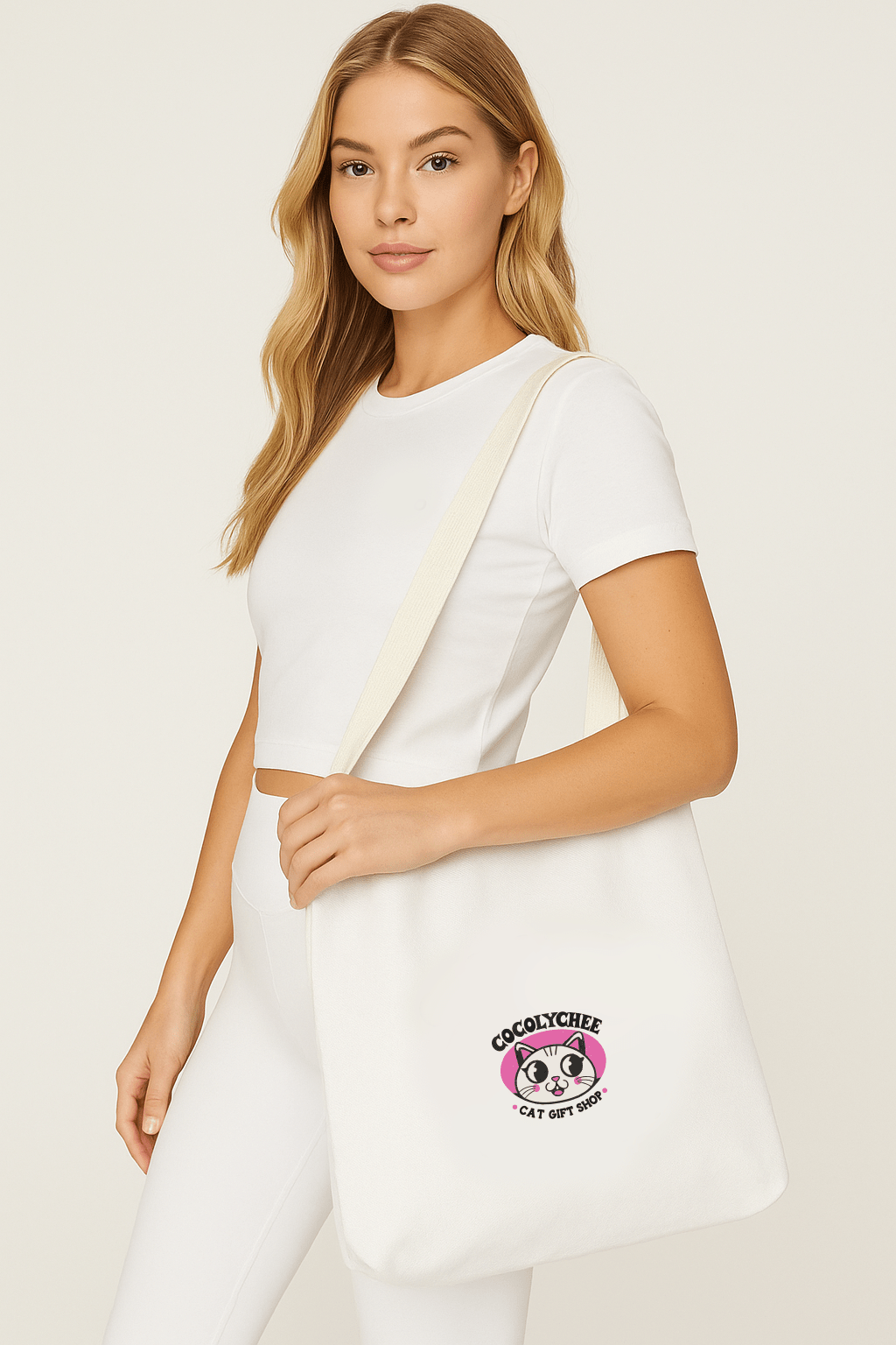 CocoLychee™ Tote Bag – Limited Edition Cat Gift Shop Logo - Cocolychee