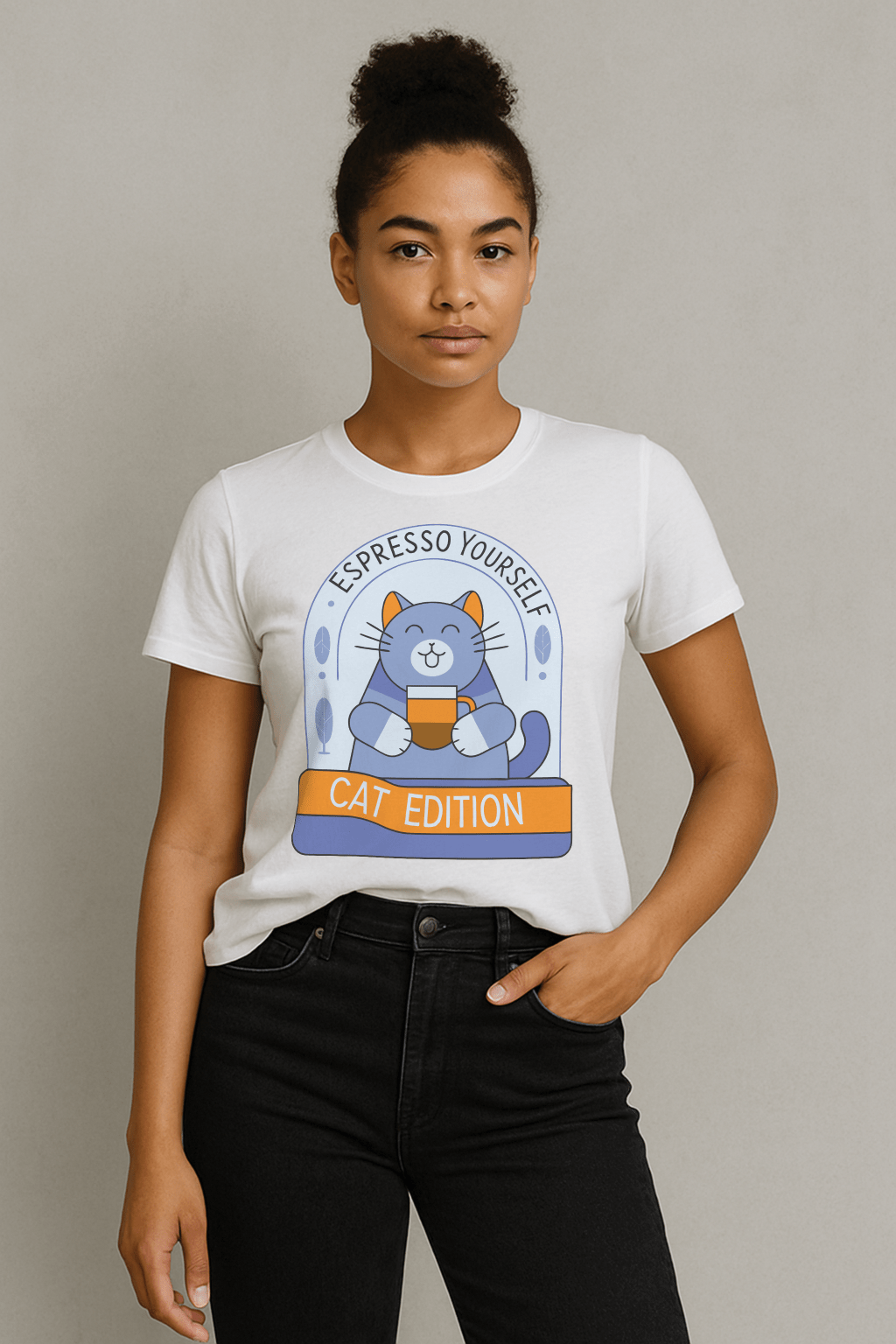 Espresso Yourself™ Cat Edition Graphic Tee - Cocolychee