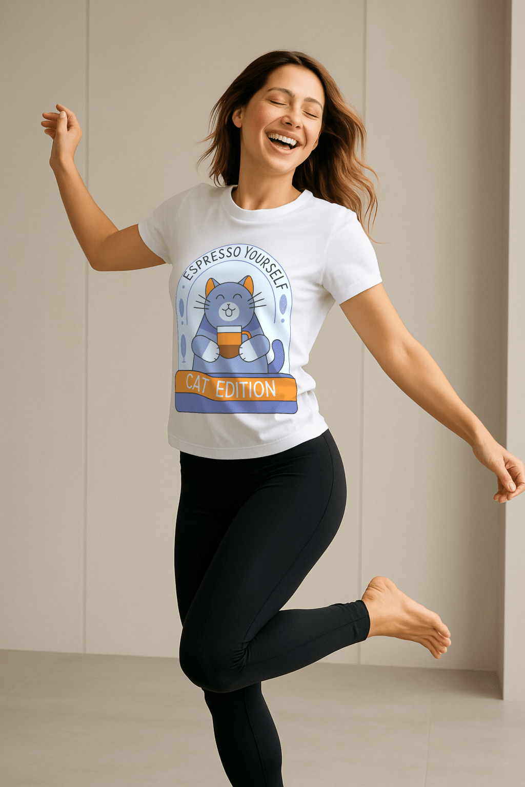 Espresso Yourself™ Cat Edition Graphic Tee - Cocolychee