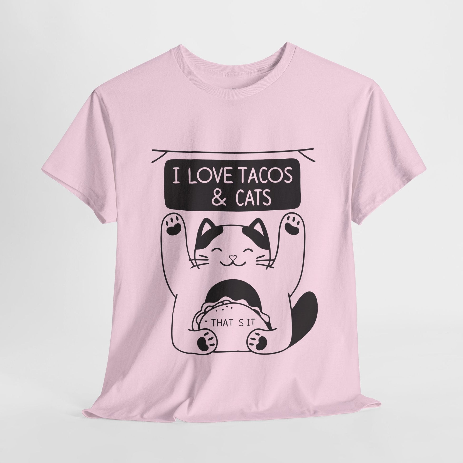 I Love Tacos & Cats™ Line - Art Graphic Tee - Cocolychee