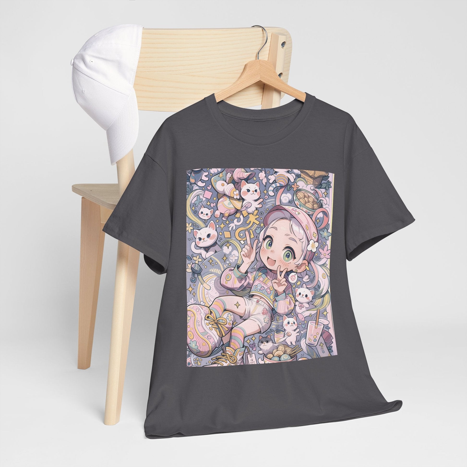 Kawaii Noodle Dreamscape™ Tee – Japanese Cat Girl Fantasy Shirt - Cocolychee