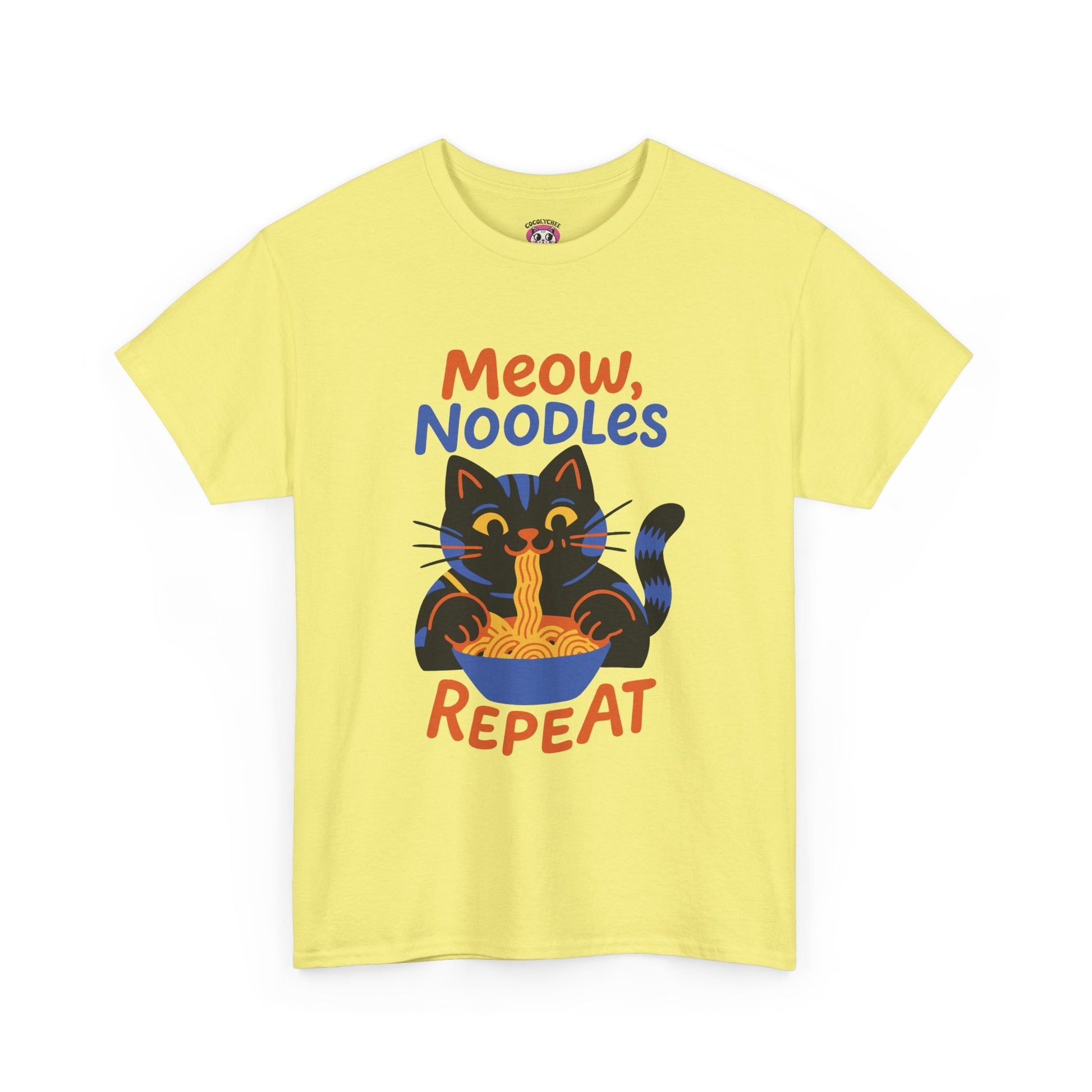 Meow, Noodles, Repeat™ Color Edition Graphic Tee - Cocolychee