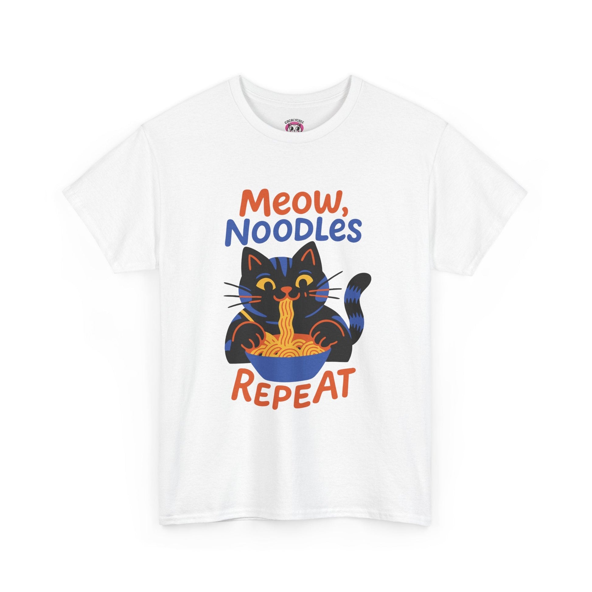 Meow, Noodles, Repeat™ Color Edition Graphic Tee - Cocolychee