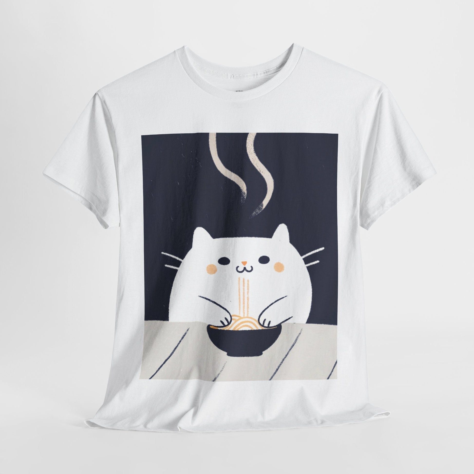 Midnight Slurp™ Cat & Noodle Graphic Tee - Cocolychee