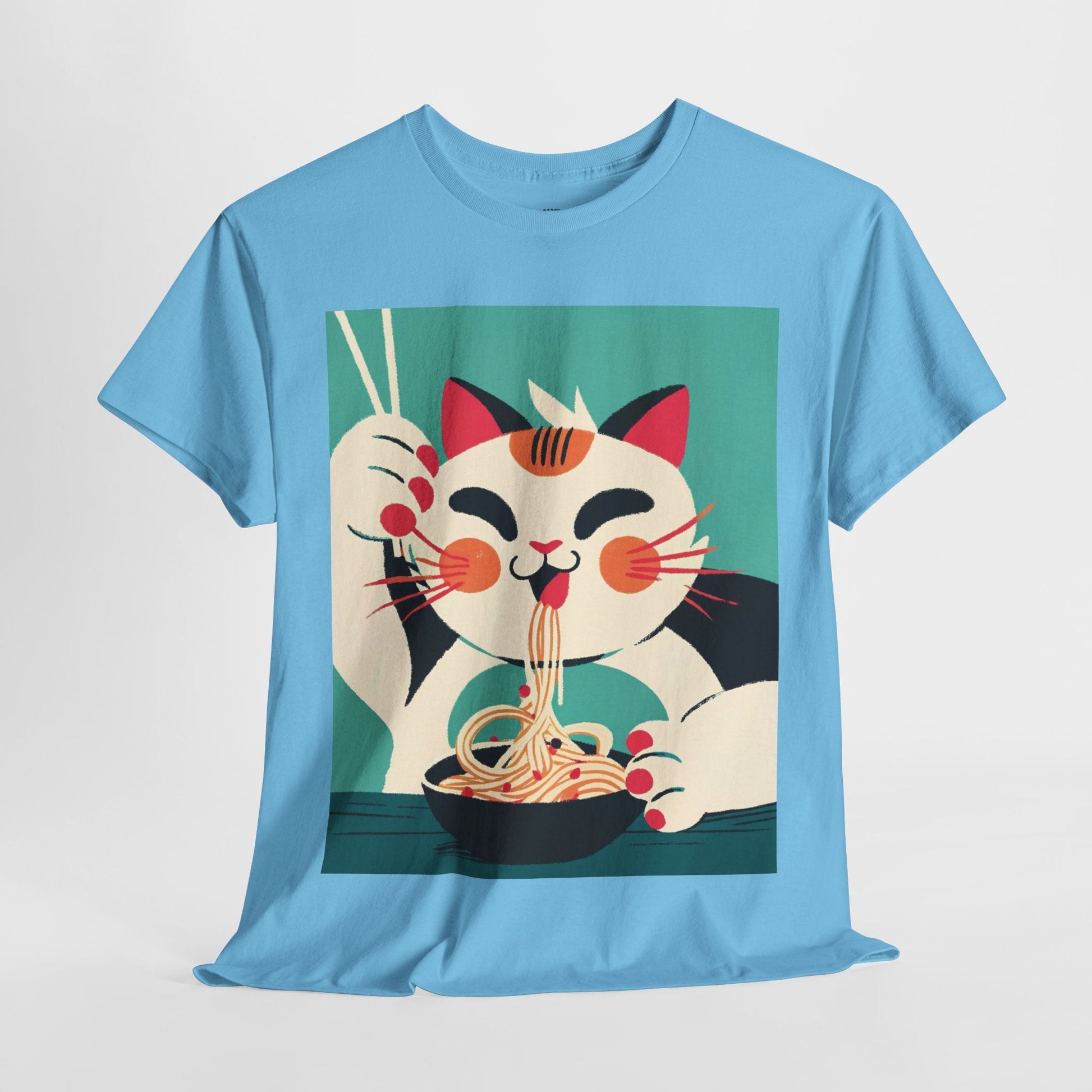 Noodle Nirvana™ Calico Cat Graphic Tee - Cocolychee