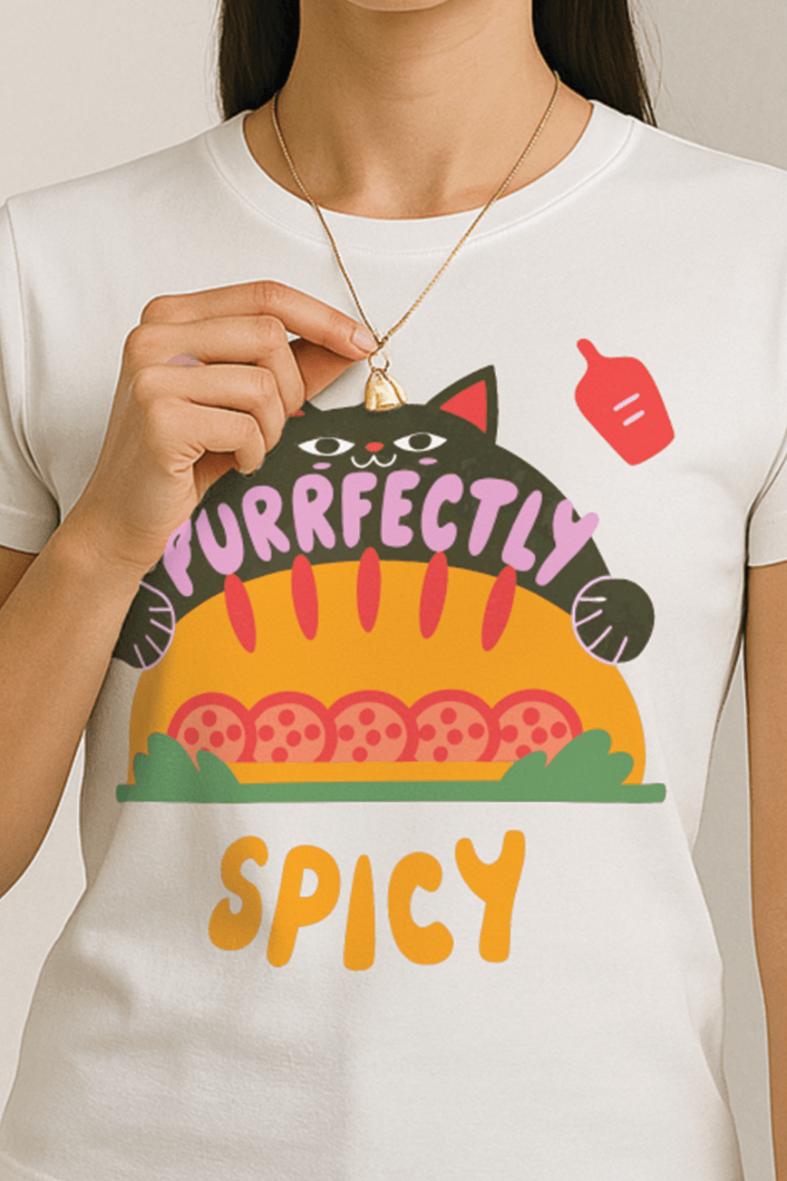 Purrfectly Spicy™ Color Edition Graphic Tee - Cocolychee