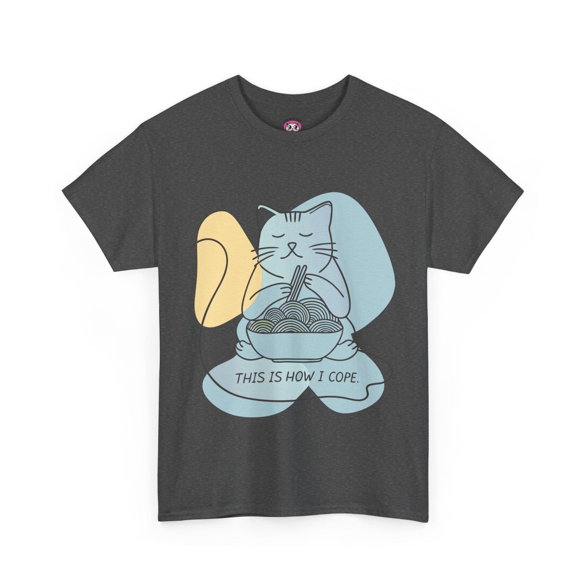 This Is How I Cope™ Cat & Noodle Graphic Tee - Cocolychee