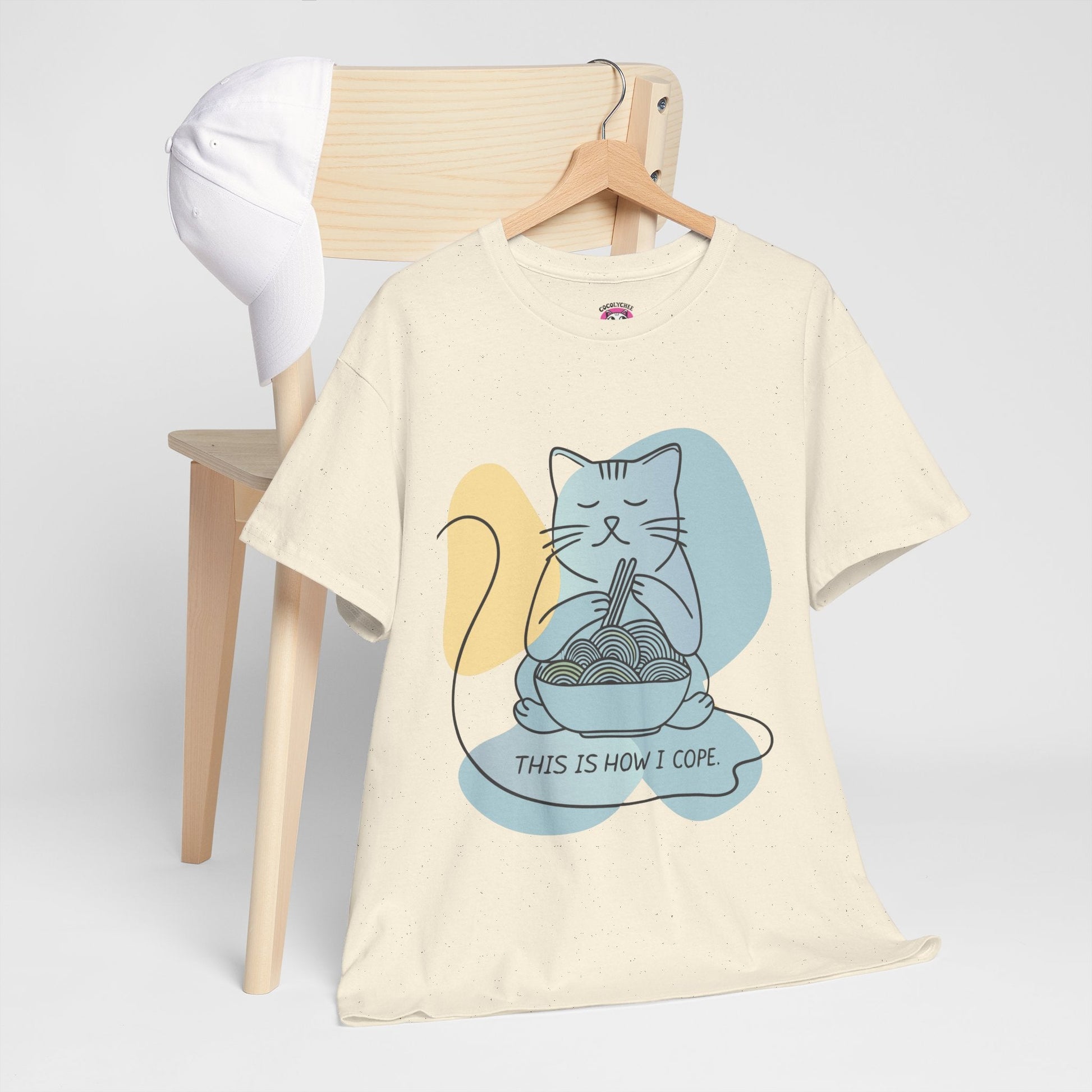 This Is How I Cope™ Cat & Noodle Graphic Tee - Cocolychee