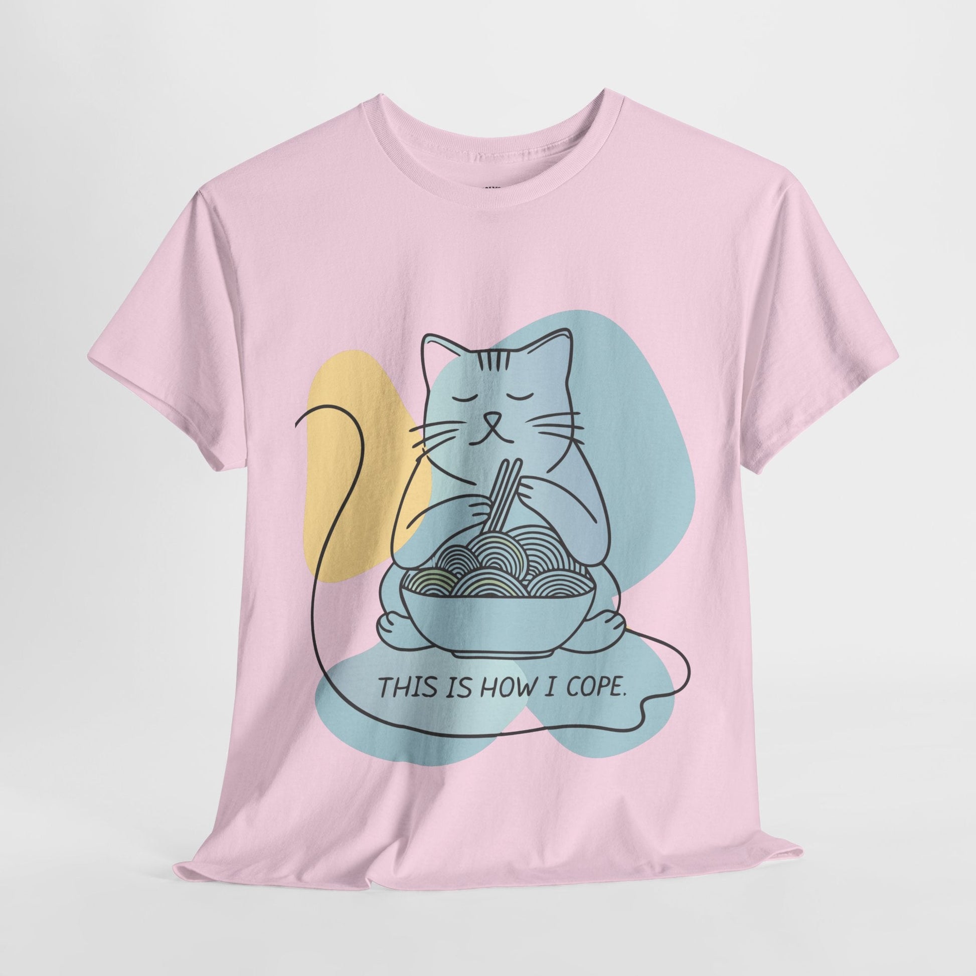 This Is How I Cope™ Cat & Noodle Graphic Tee - Cocolychee