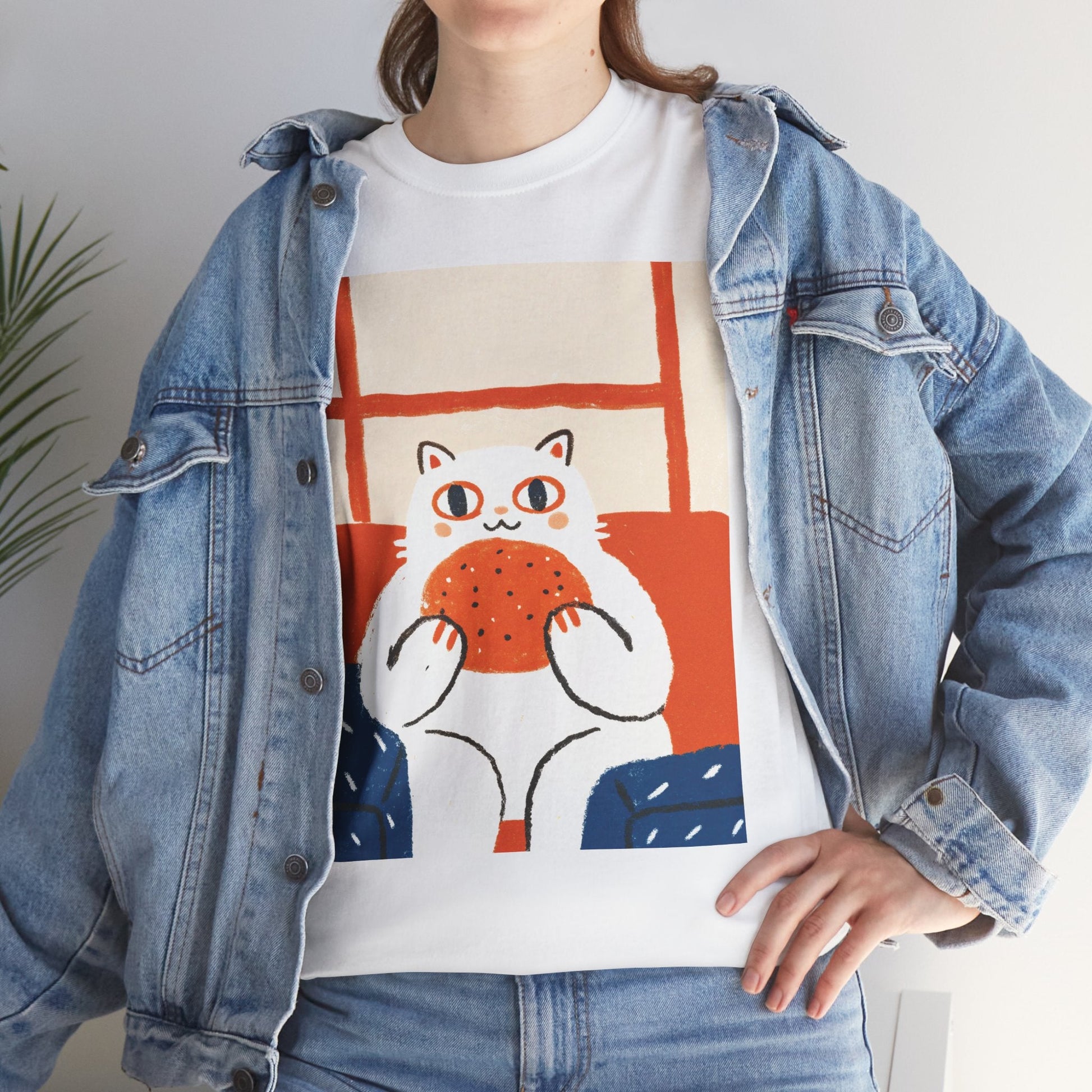 Burger Cat™ Colorblock Graphic Tee - Cocolychee
