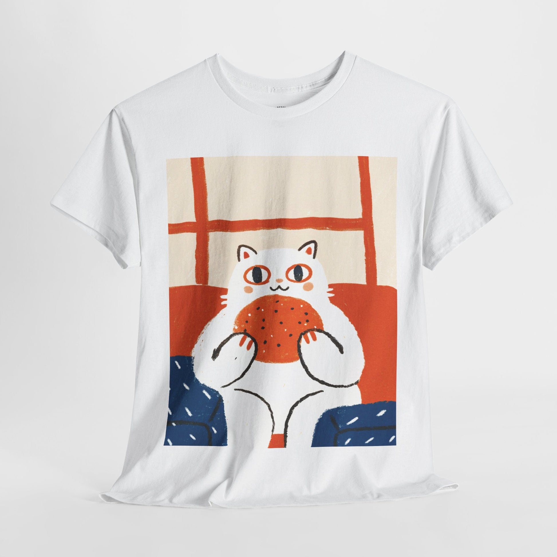 Burger Cat™ Colorblock Graphic Tee - Cocolychee