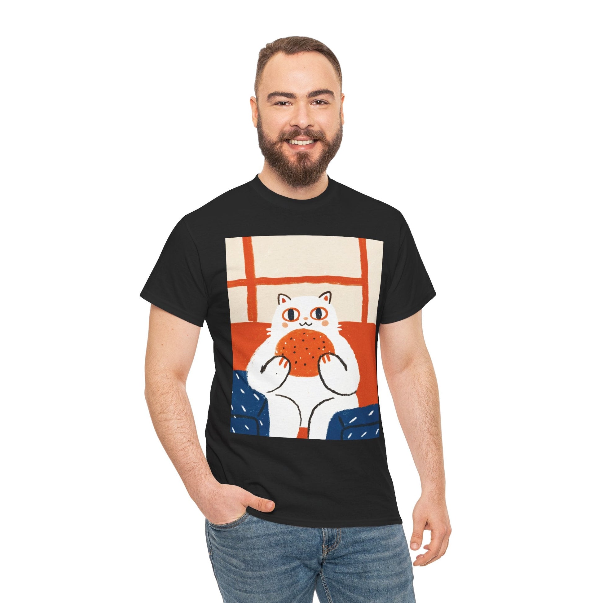 Burger Cat™ Colorblock Graphic Tee - Cocolychee