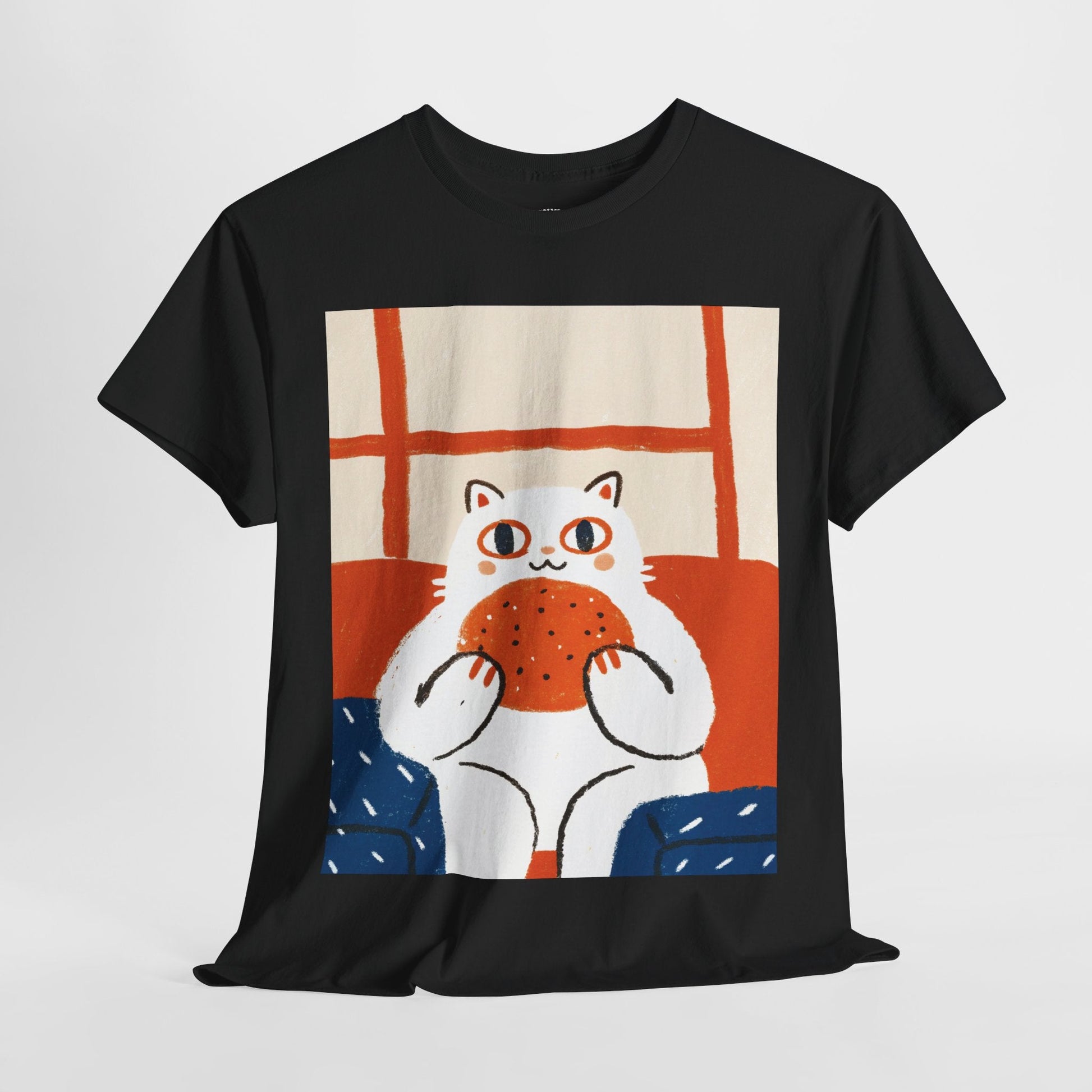 Burger Cat™ Colorblock Graphic Tee - Cocolychee