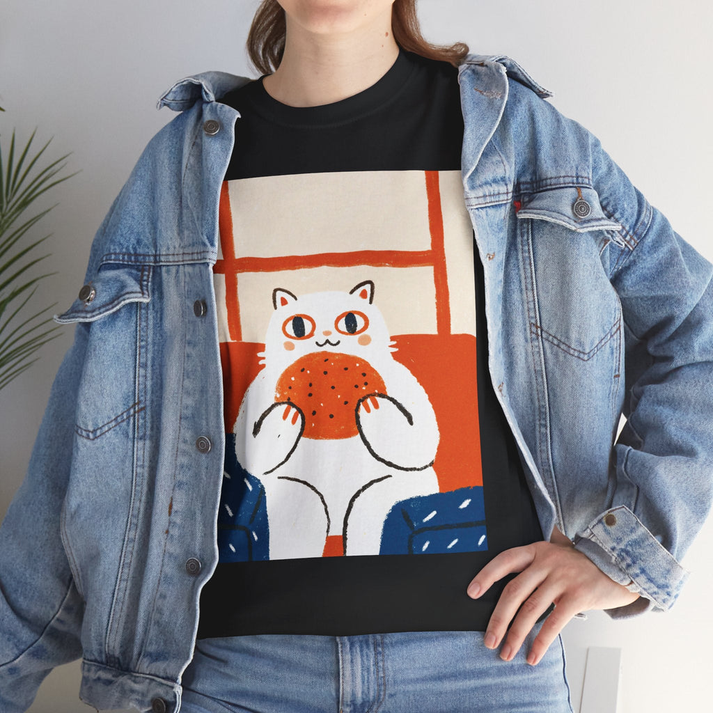 Burger Cat™ Colorblock Graphic Tee - Cocolychee