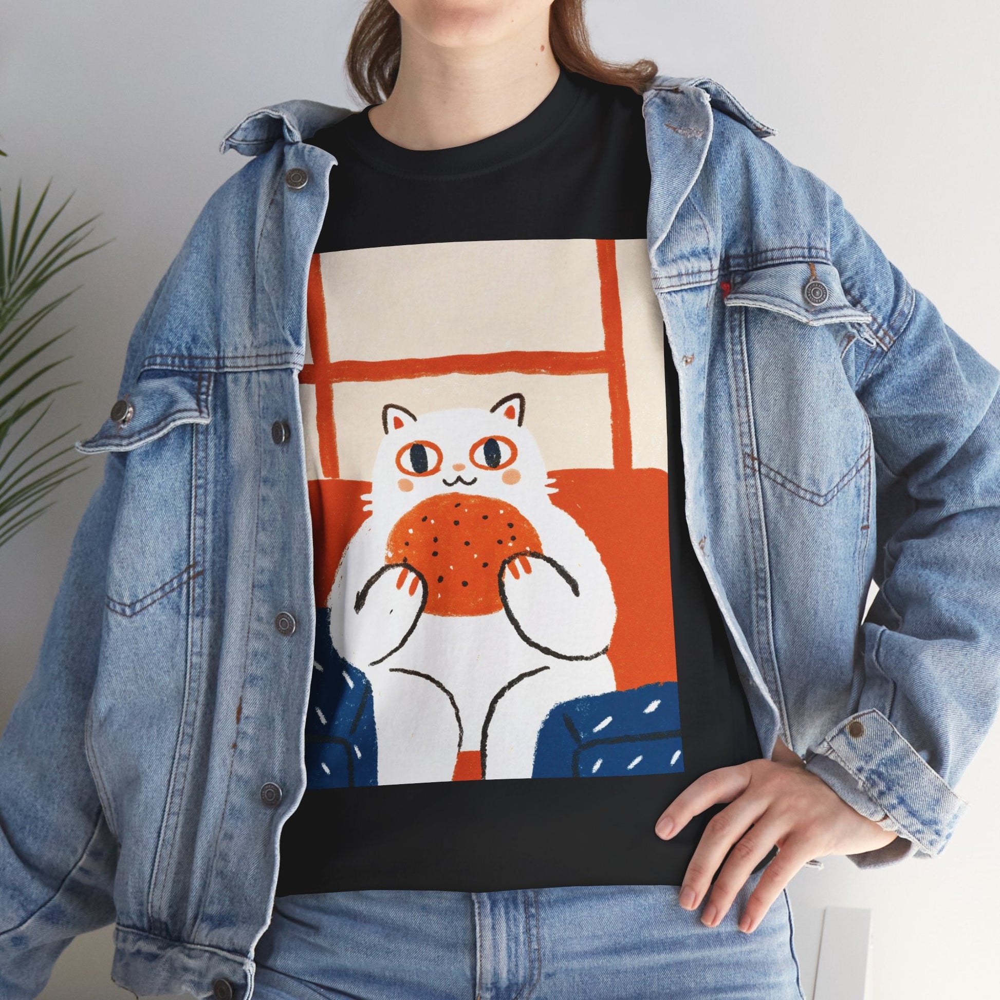 Burger Cat™ Colorblock Graphic Tee - Cocolychee
