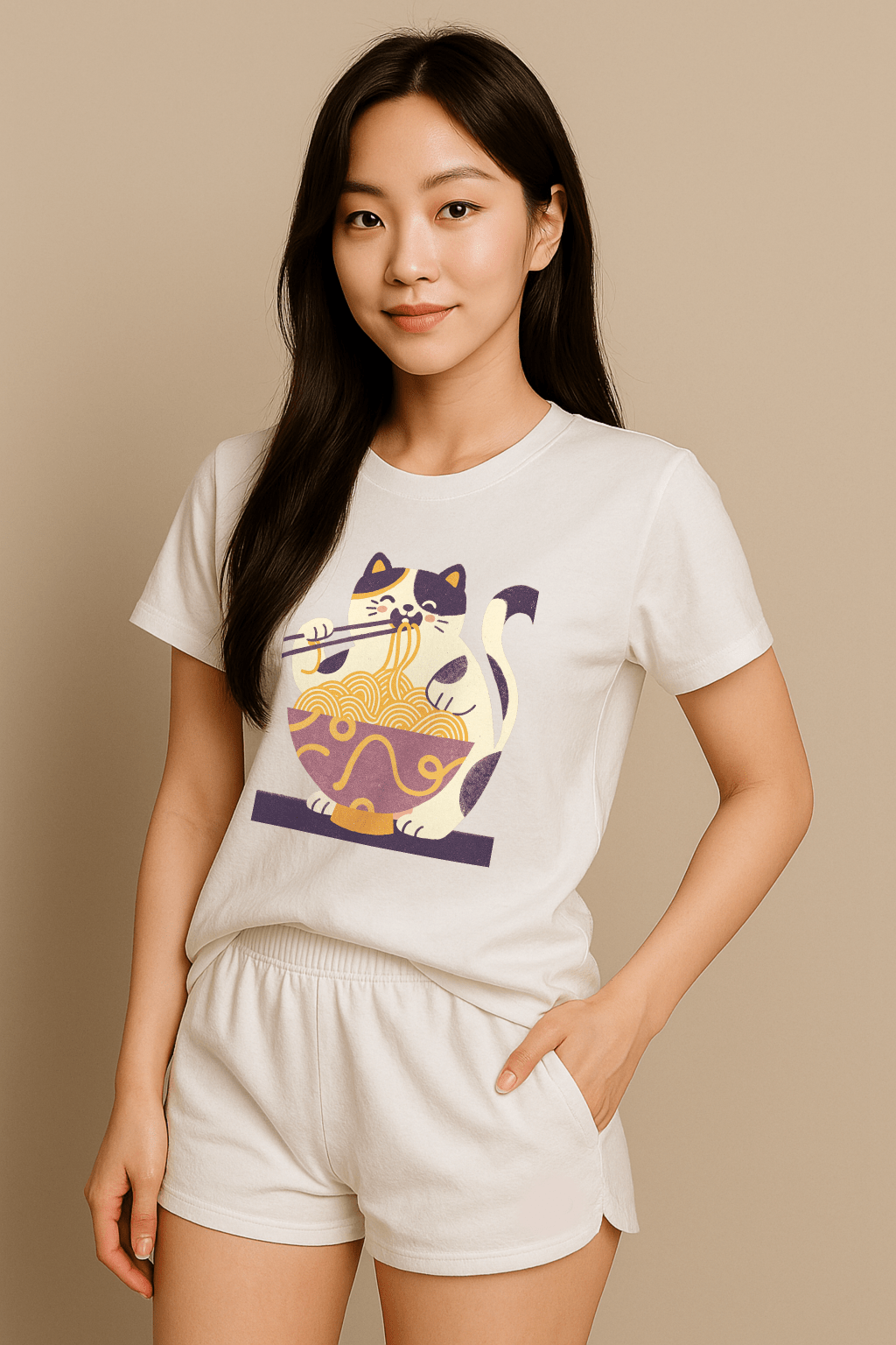 Calico Ramen Dream™ Vintage Graphic Tee - Cocolychee