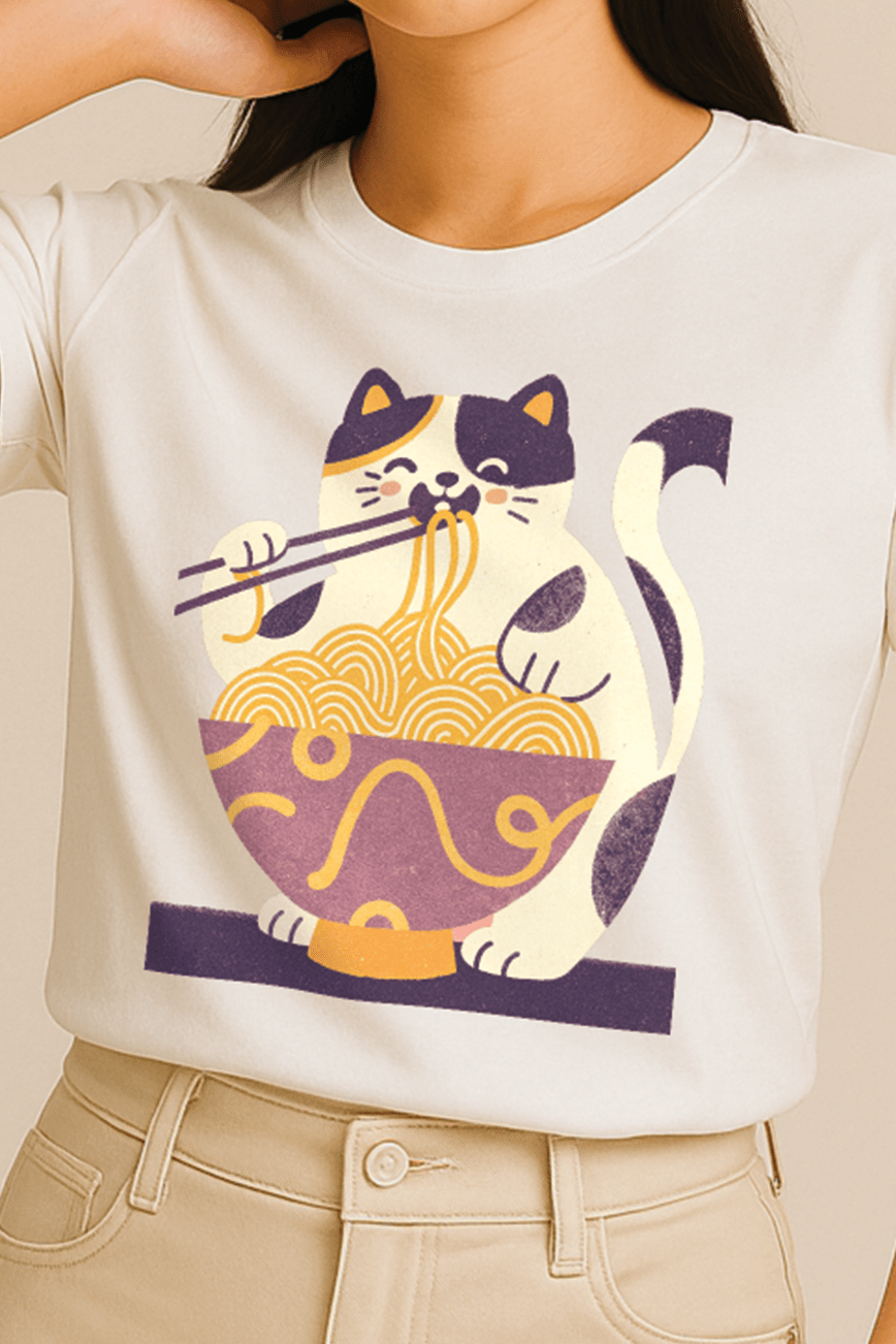 Calico Ramen Dream™ Vintage Graphic Tee - Cocolychee