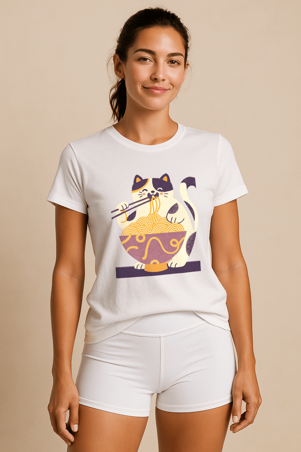 Calico Ramen Dream™ Vintage Graphic Tee - Cocolychee