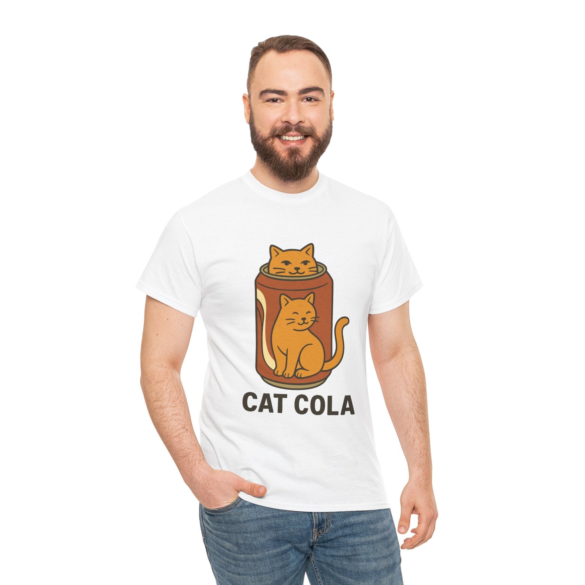 Cat Cola™ Tee – Refreshingly Cute Vintage Soda Cat Shirt - Cocolychee
