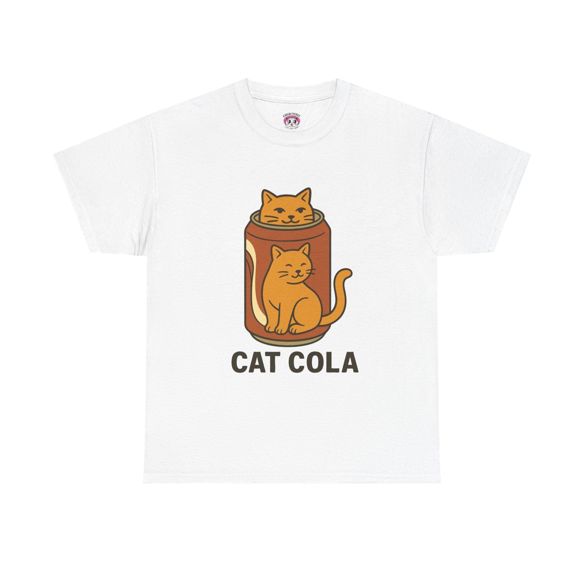 Cat Cola™ Tee – Refreshingly Cute Vintage Soda Cat Shirt - Cocolychee