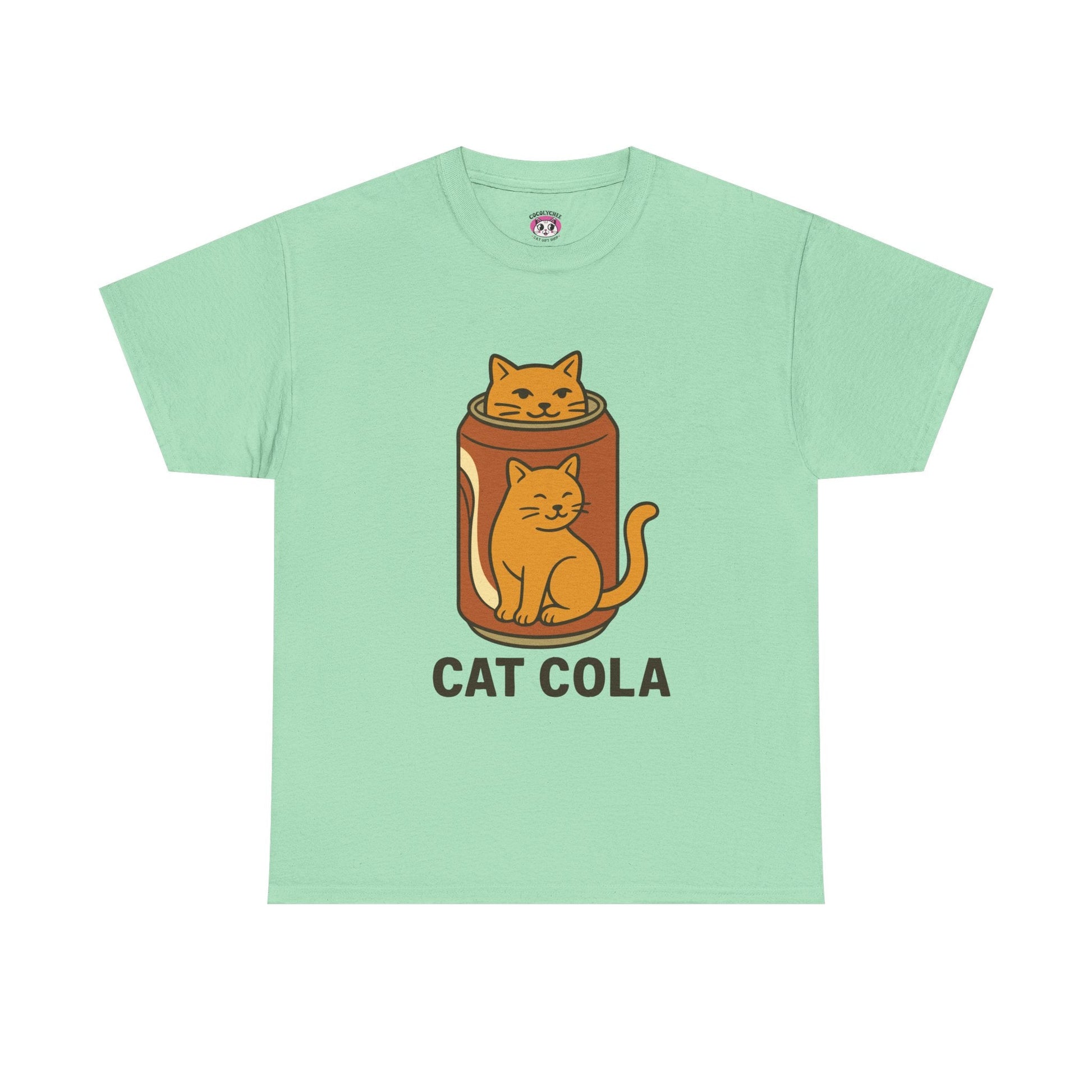 Cat Cola™ Tee – Refreshingly Cute Vintage Soda Cat Shirt - Cocolychee
