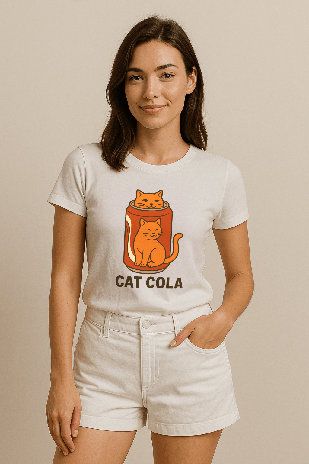 Cat Cola™ Tee – Refreshingly Cute Vintage Soda Cat Shirt - Cocolychee