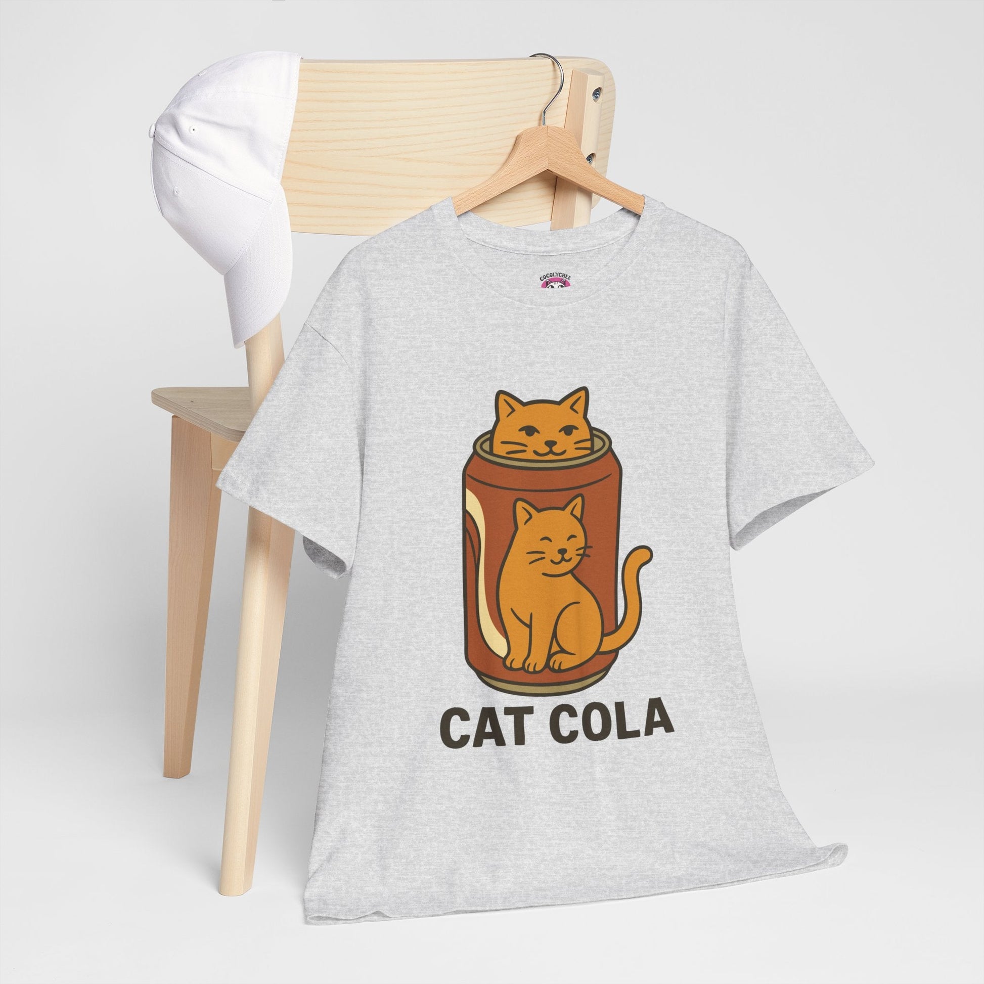 Cat Cola™ Tee – Refreshingly Cute Vintage Soda Cat Shirt - Cocolychee