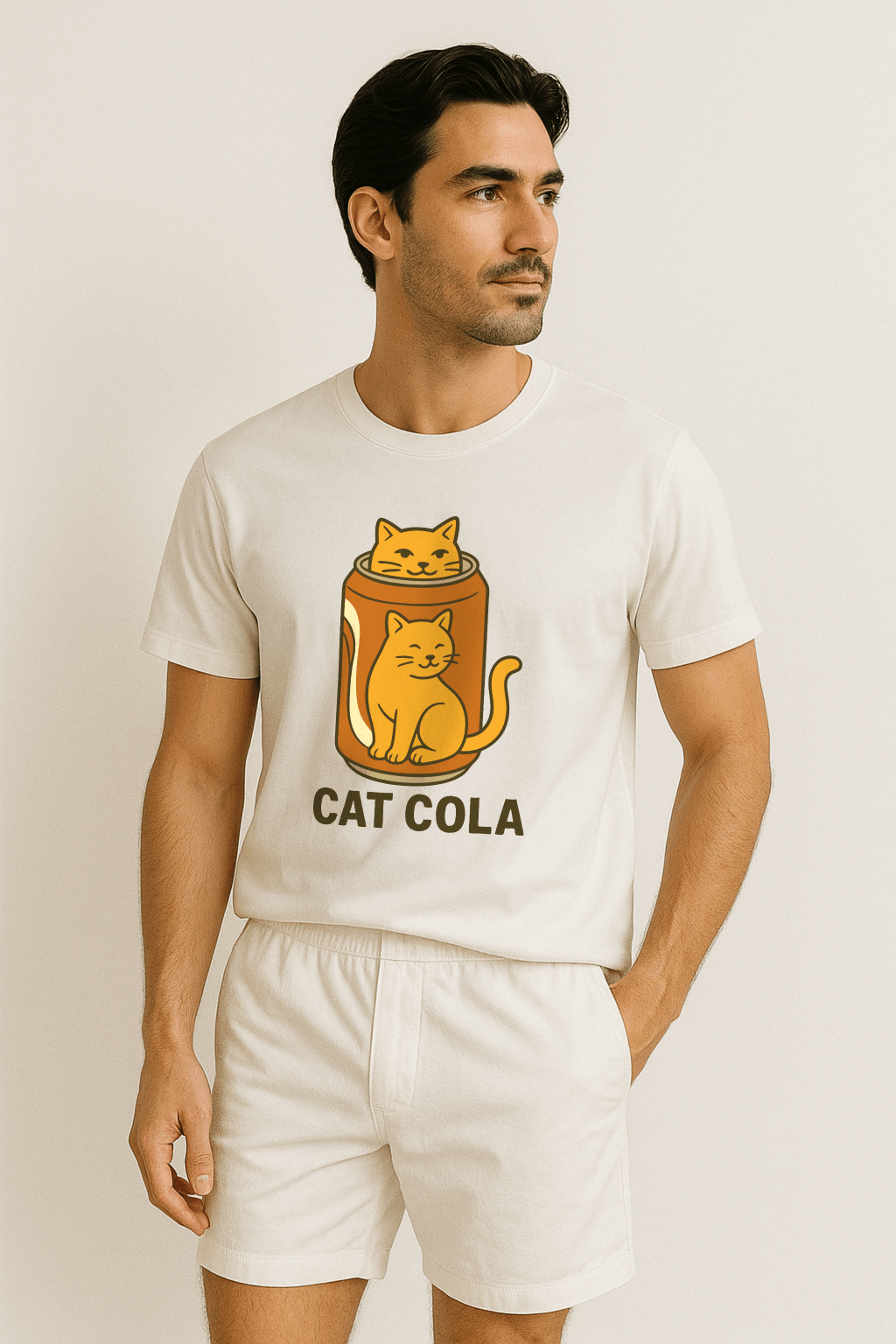 Cat Cola™ Tee – Refreshingly Cute Vintage Soda Cat Shirt - Cocolychee