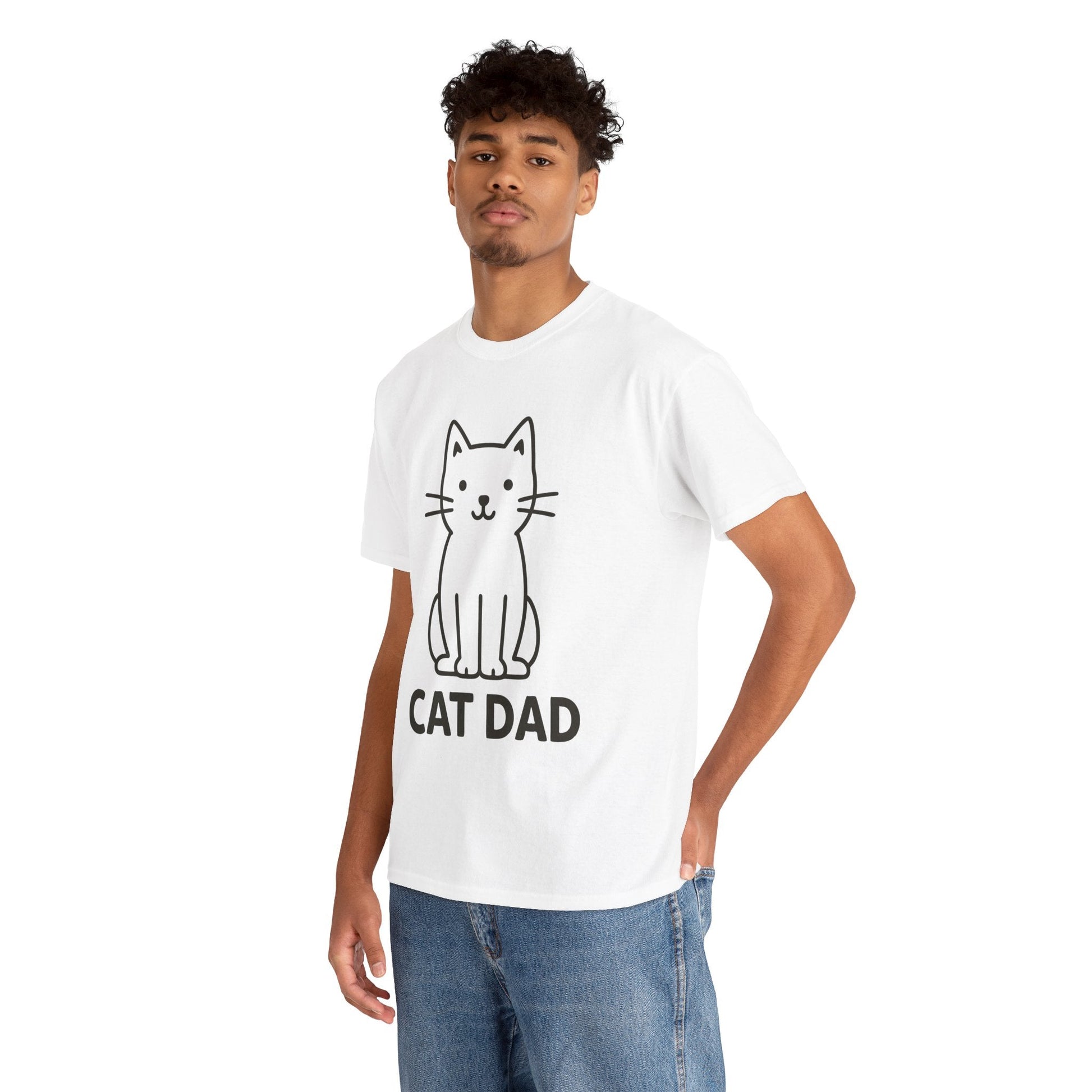 Cat Dad™ Bold Line Art Tee - Cocolychee