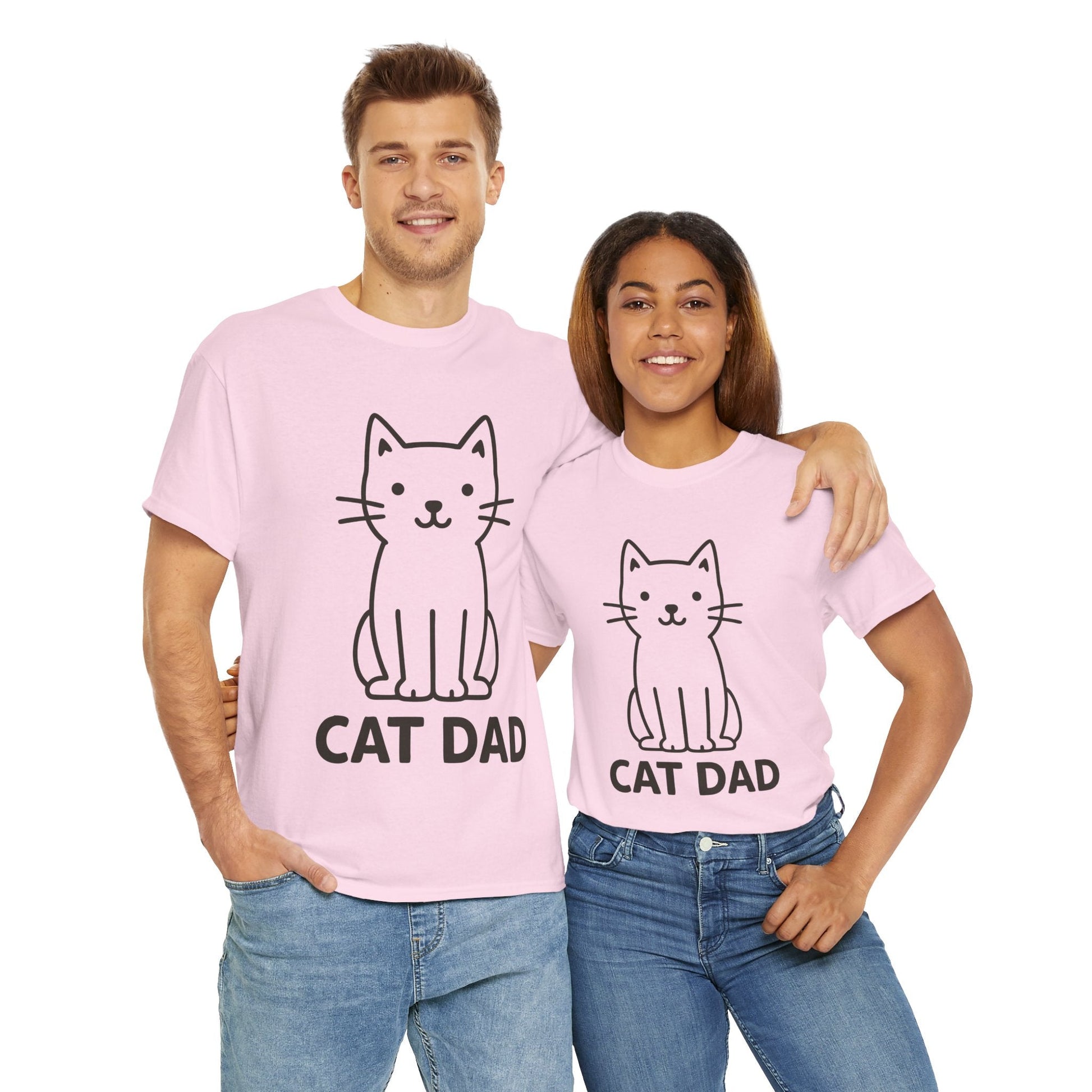 Cat Dad™ Bold Line Art Tee - Cocolychee