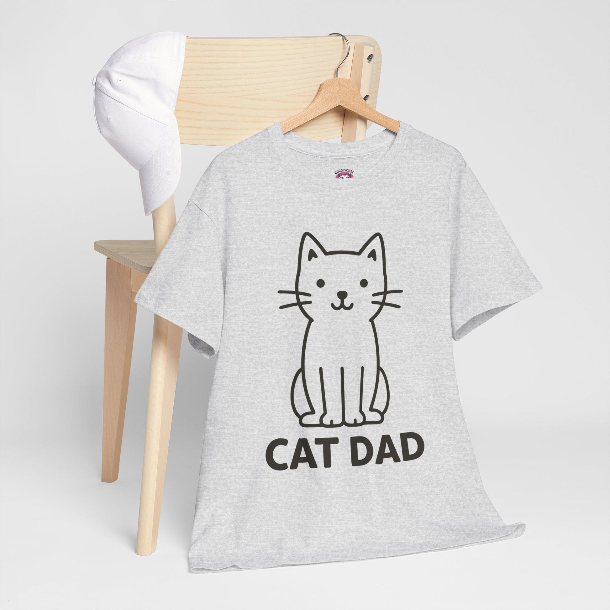 Cat Dad™ Bold Line Art Tee - Cocolychee