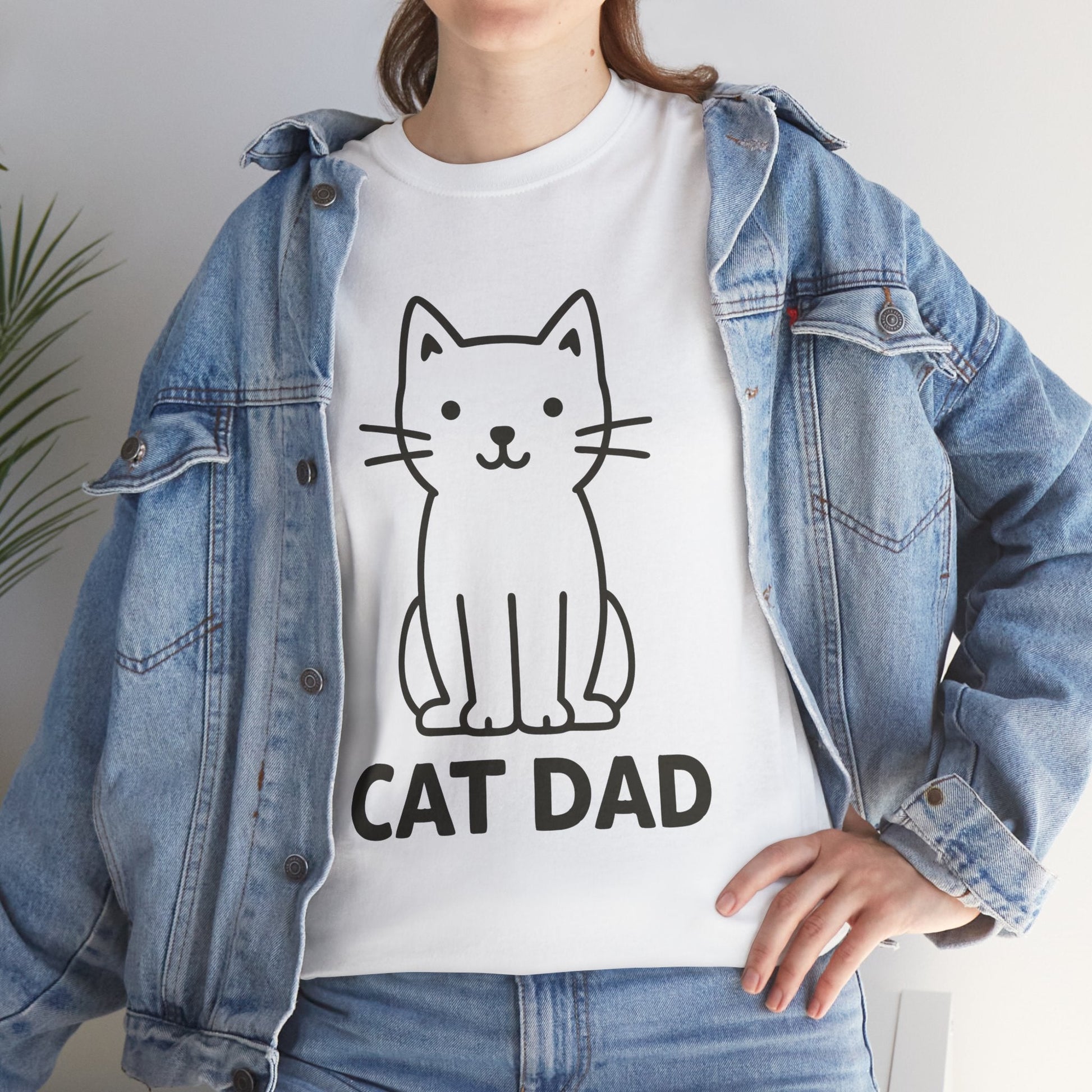 Cat Dad™ Bold Line Art Tee - Cocolychee