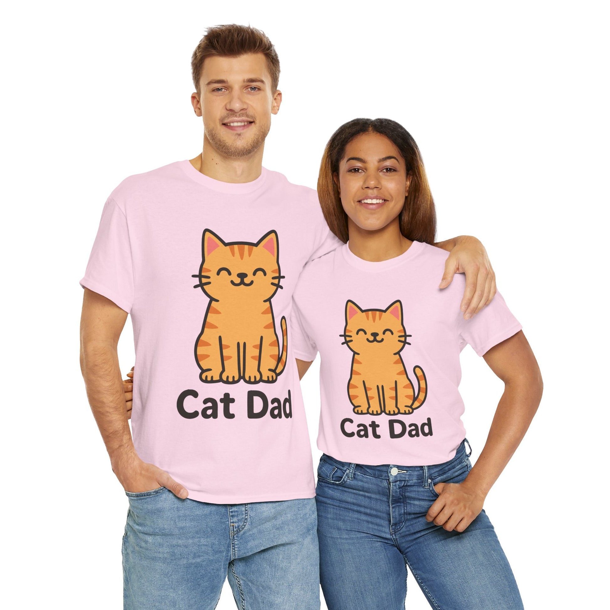 CAT DAD™ Kawaii Cat Tee – Playful Feline Dad Style - Cocolychee