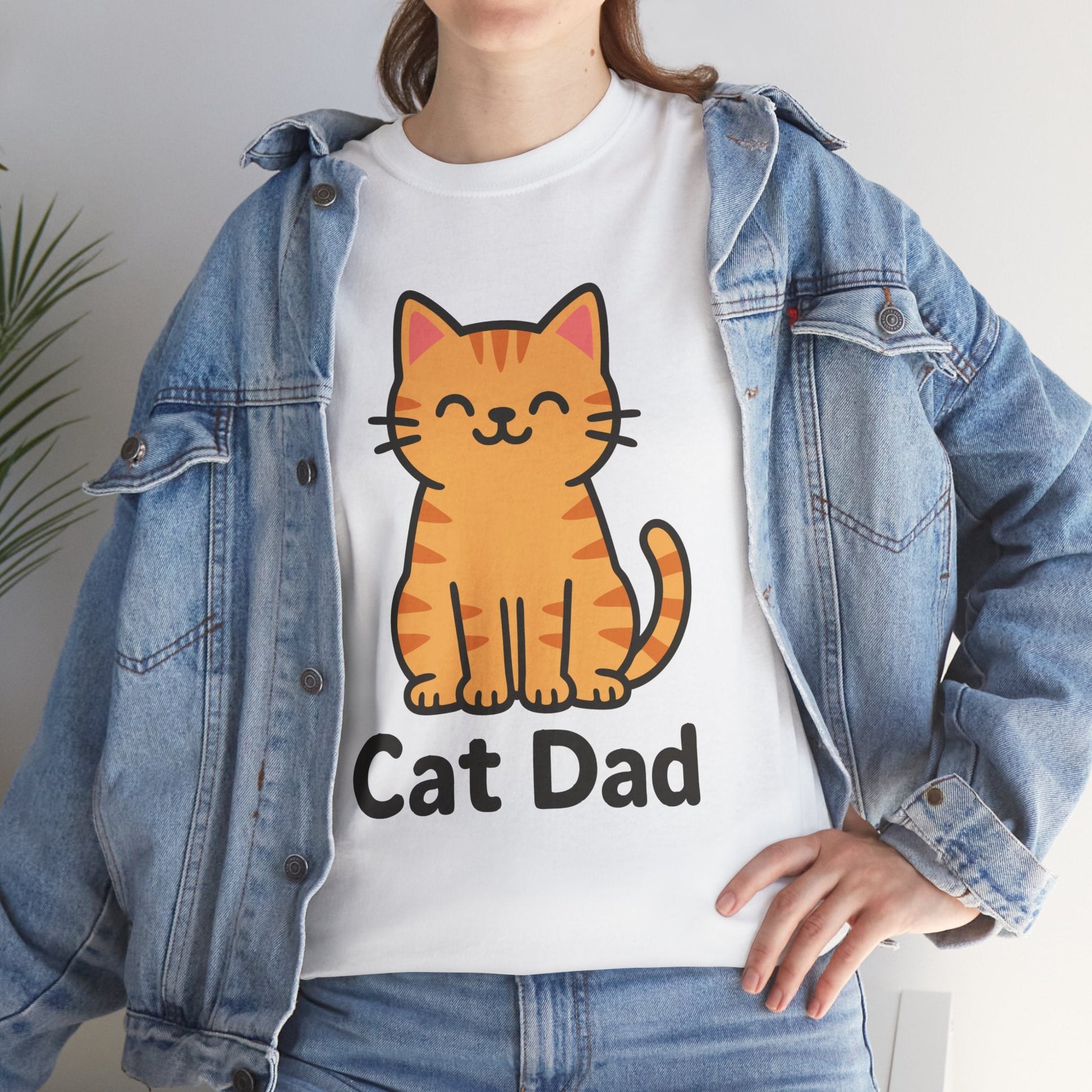 CAT DAD™ Kawaii Cat Tee – Playful Feline Dad Style - Cocolychee