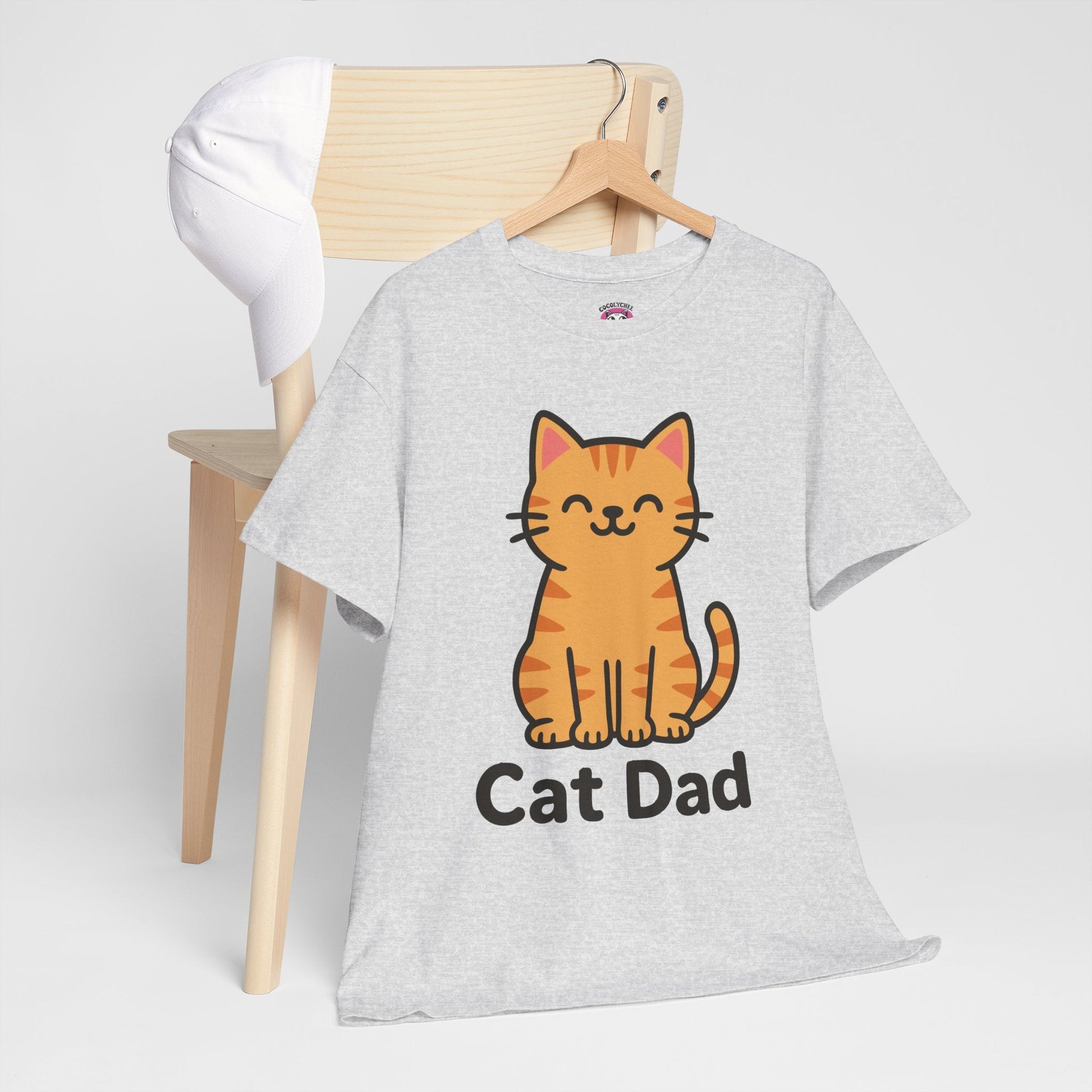 CAT DAD™ Kawaii Cat Tee – Playful Feline Dad Style - Cocolychee