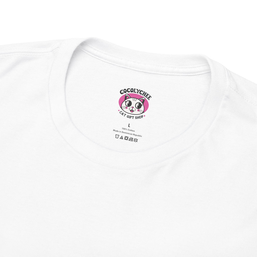 CAT DAD™ Minimal Line Art Tee – Chill Cat Energy - Cocolychee