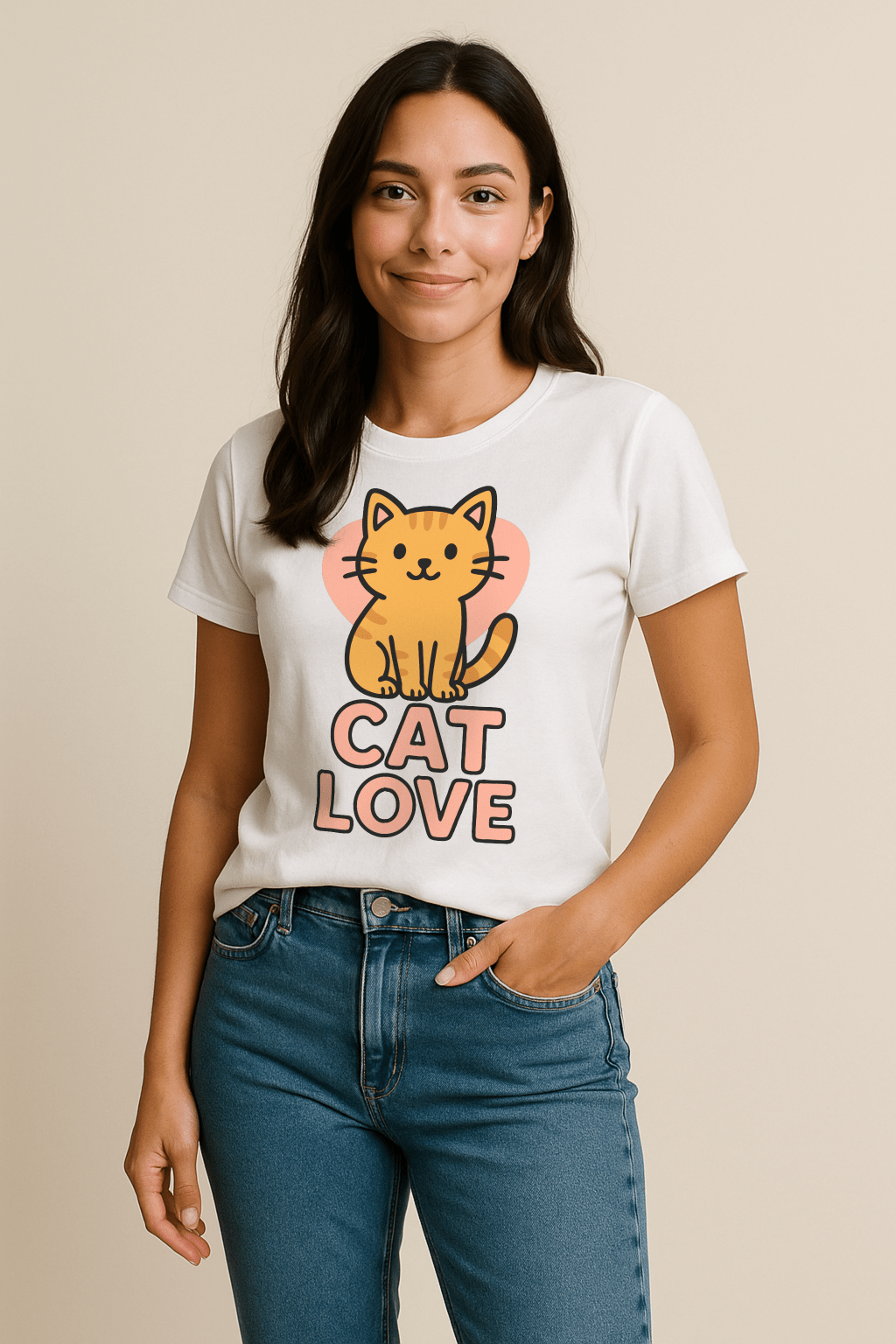 Cat Love™ Heart Edition Graphic Tee - Cocolychee