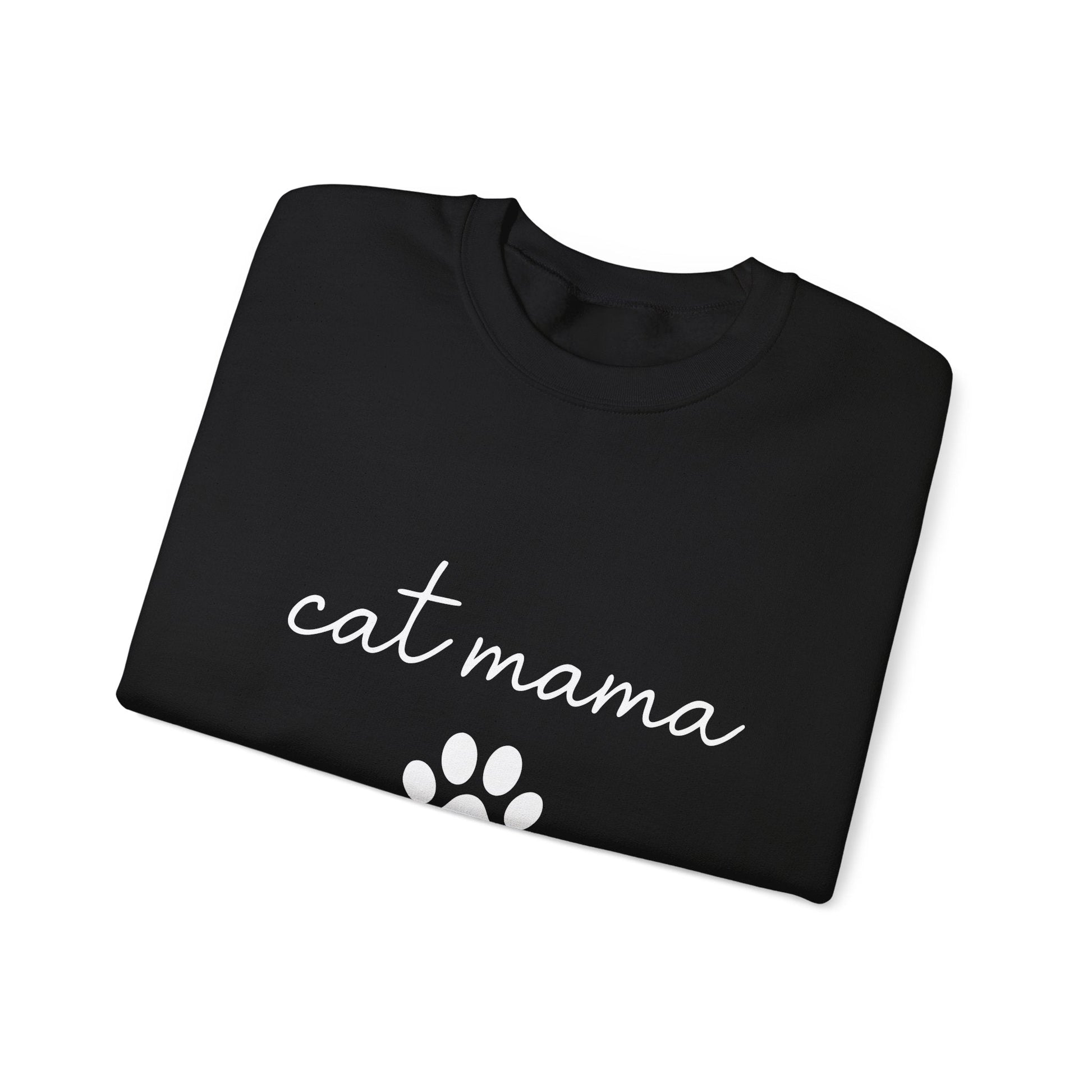 Cat Mama Personalized Sweatshirt – Custom Pet Names on Sleeves - Cocolychee