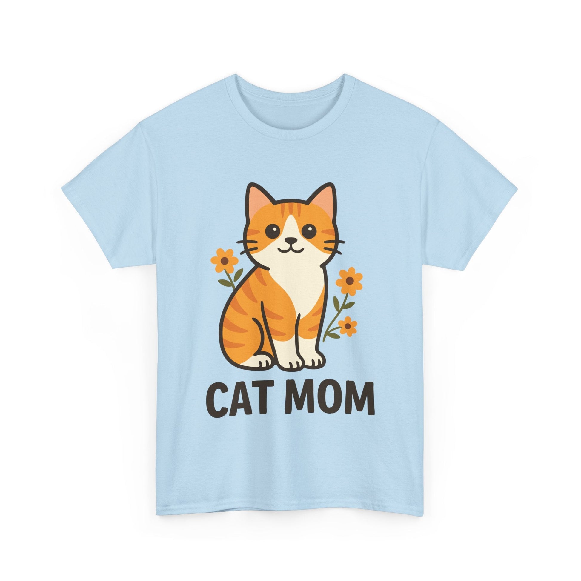 CAT MOM™ Floral Tabby Tee – Purrfect for Proud Cat Mamas - Cocolychee