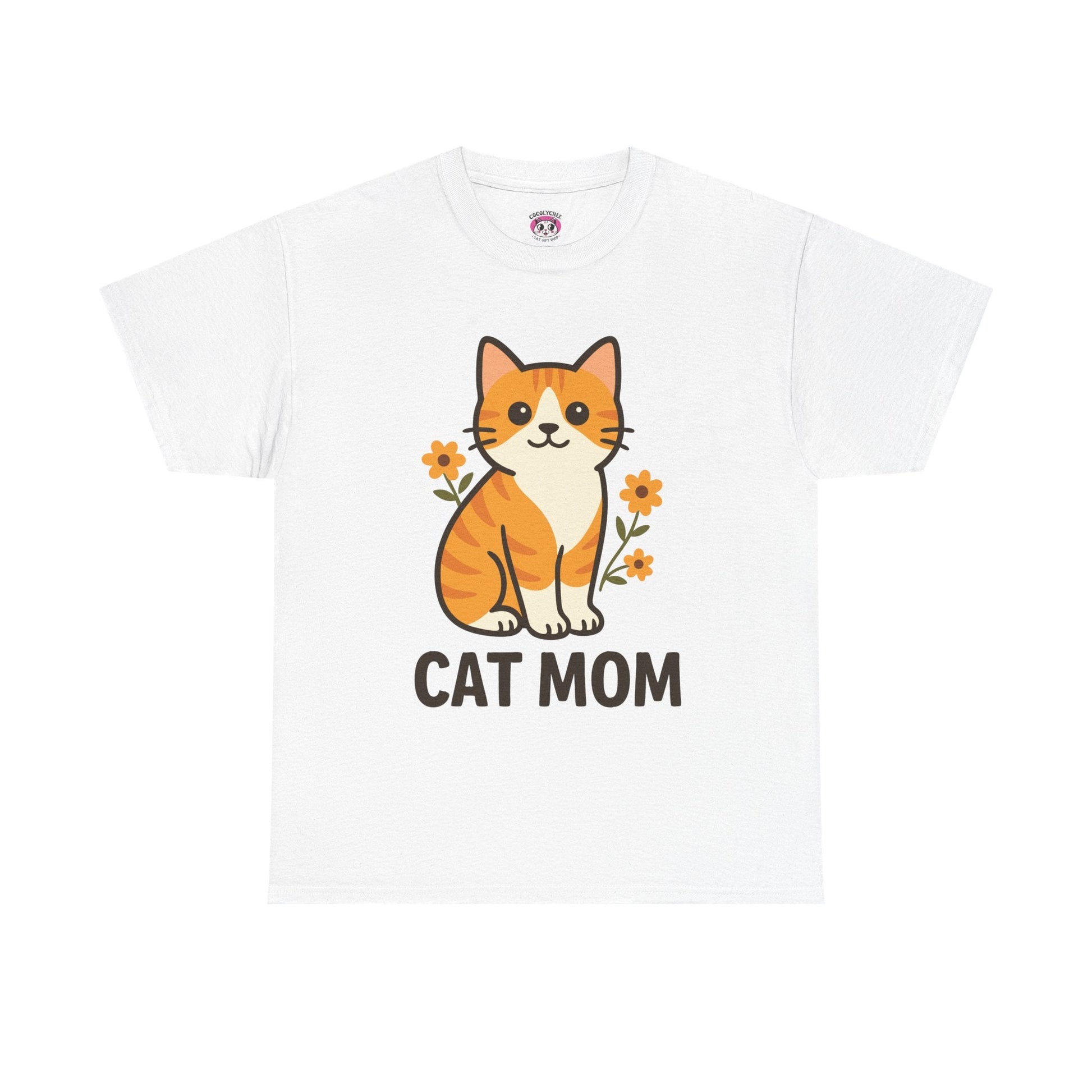 CAT MOM™ Floral Tabby Tee – Purrfect for Proud Cat Mamas - Cocolychee