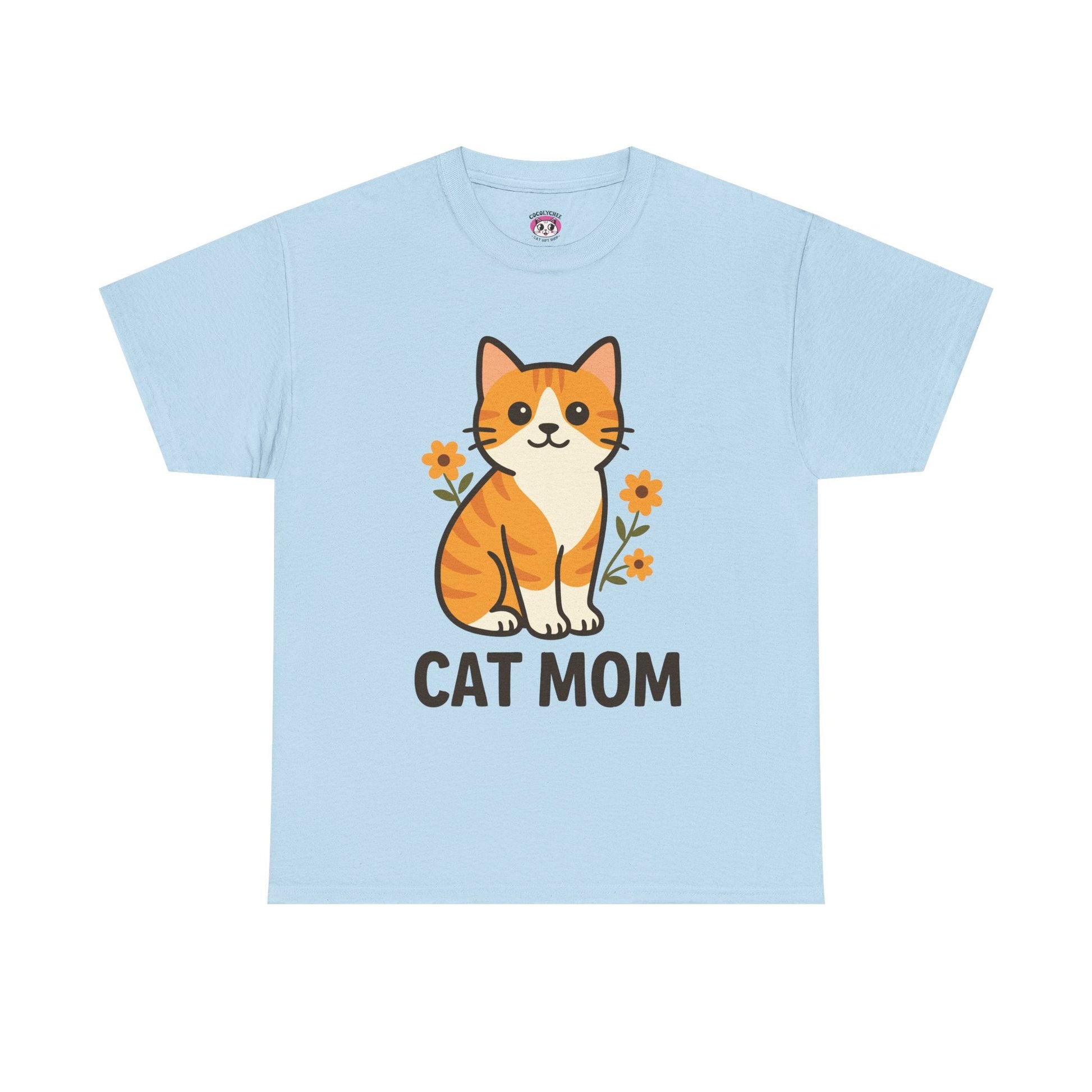 CAT MOM™ Floral Tabby Tee – Purrfect for Proud Cat Mamas - Cocolychee