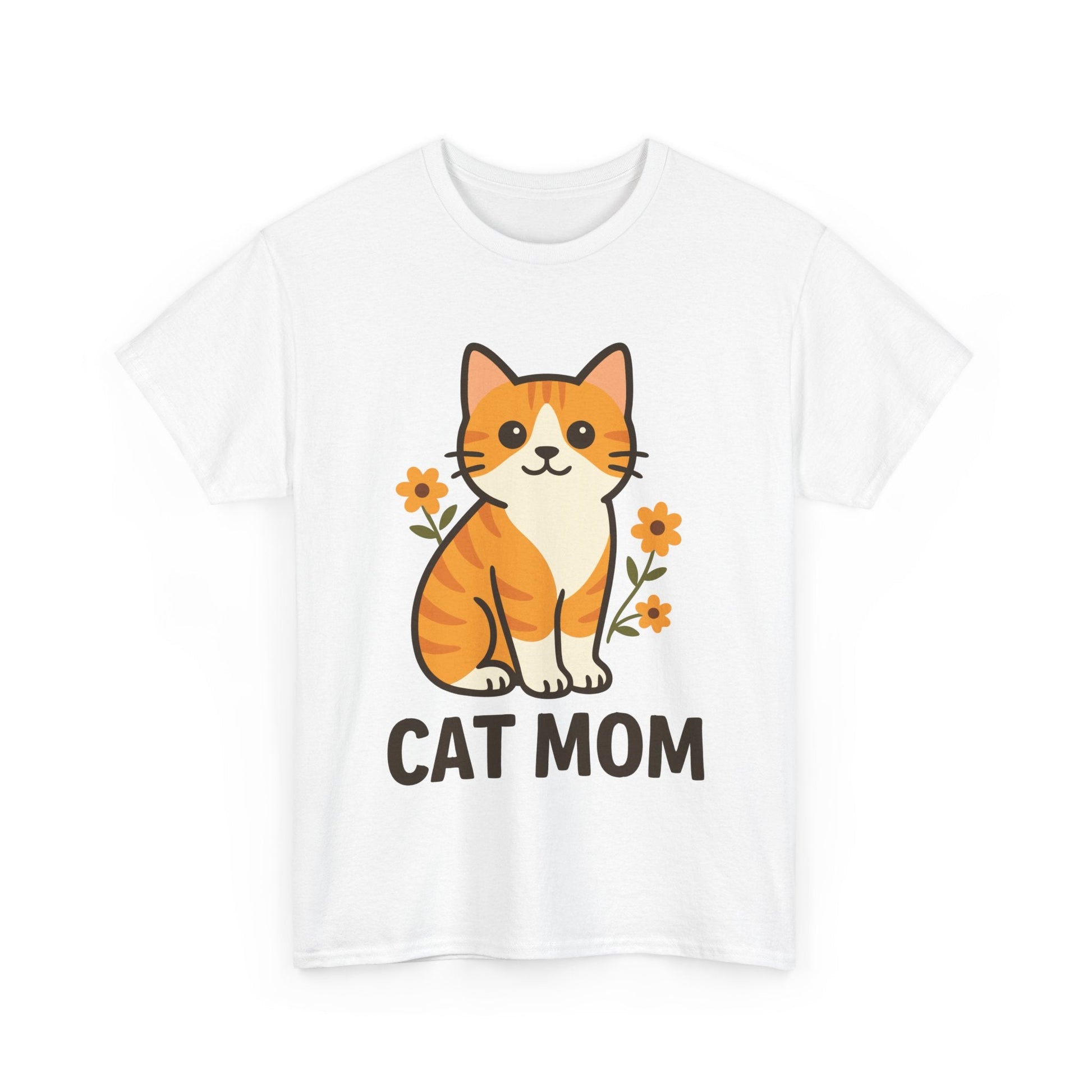 CAT MOM™ Floral Tabby Tee – Purrfect for Proud Cat Mamas - Cocolychee