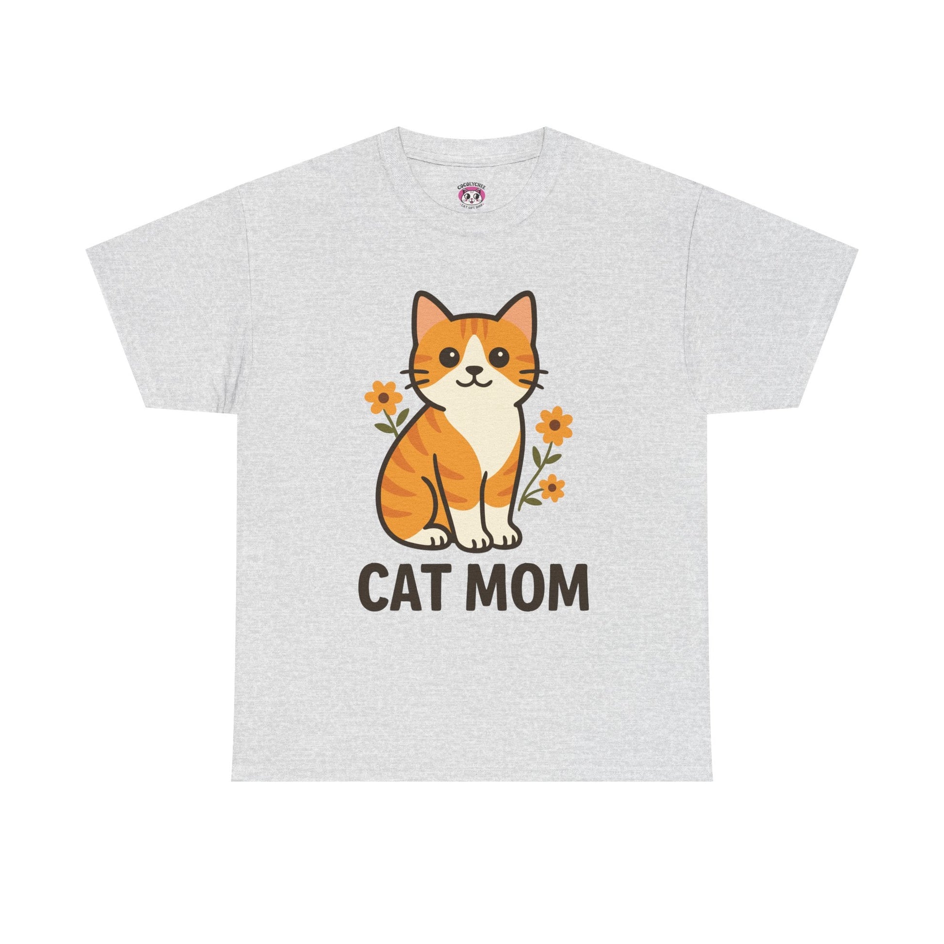 CAT MOM™ Floral Tabby Tee – Purrfect for Proud Cat Mamas - Cocolychee