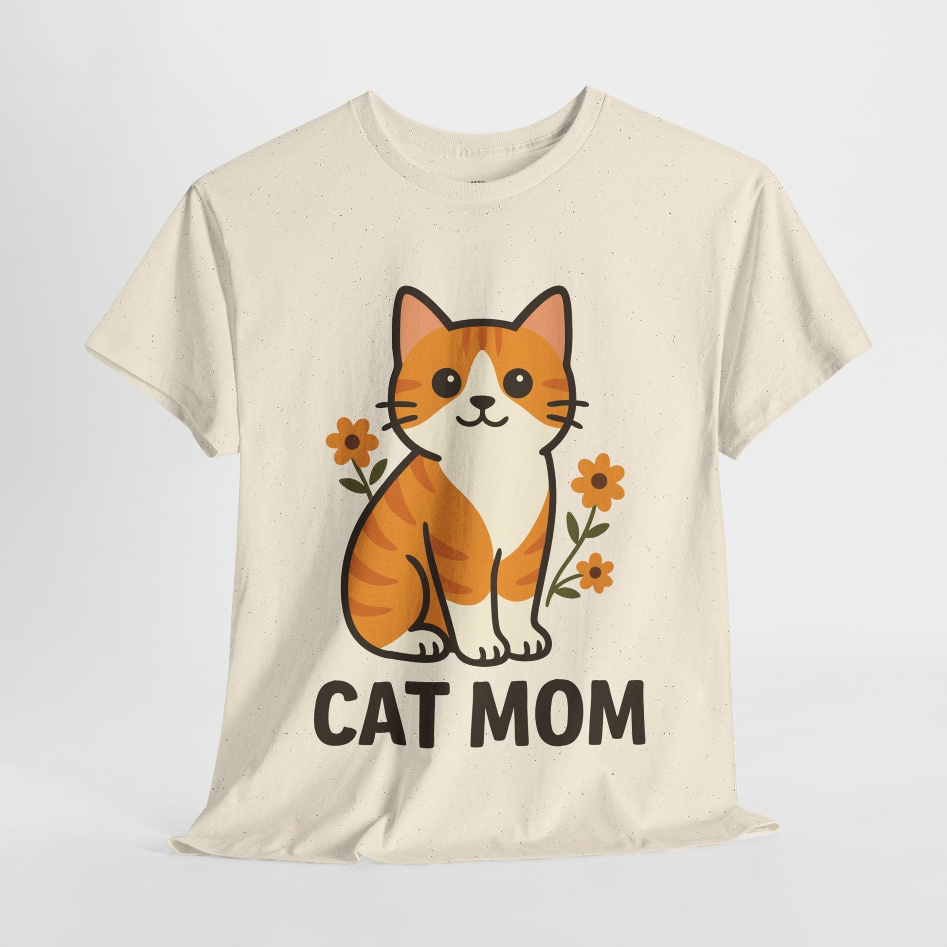 CAT MOM™ Floral Tabby Tee – Purrfect for Proud Cat Mamas - Cocolychee