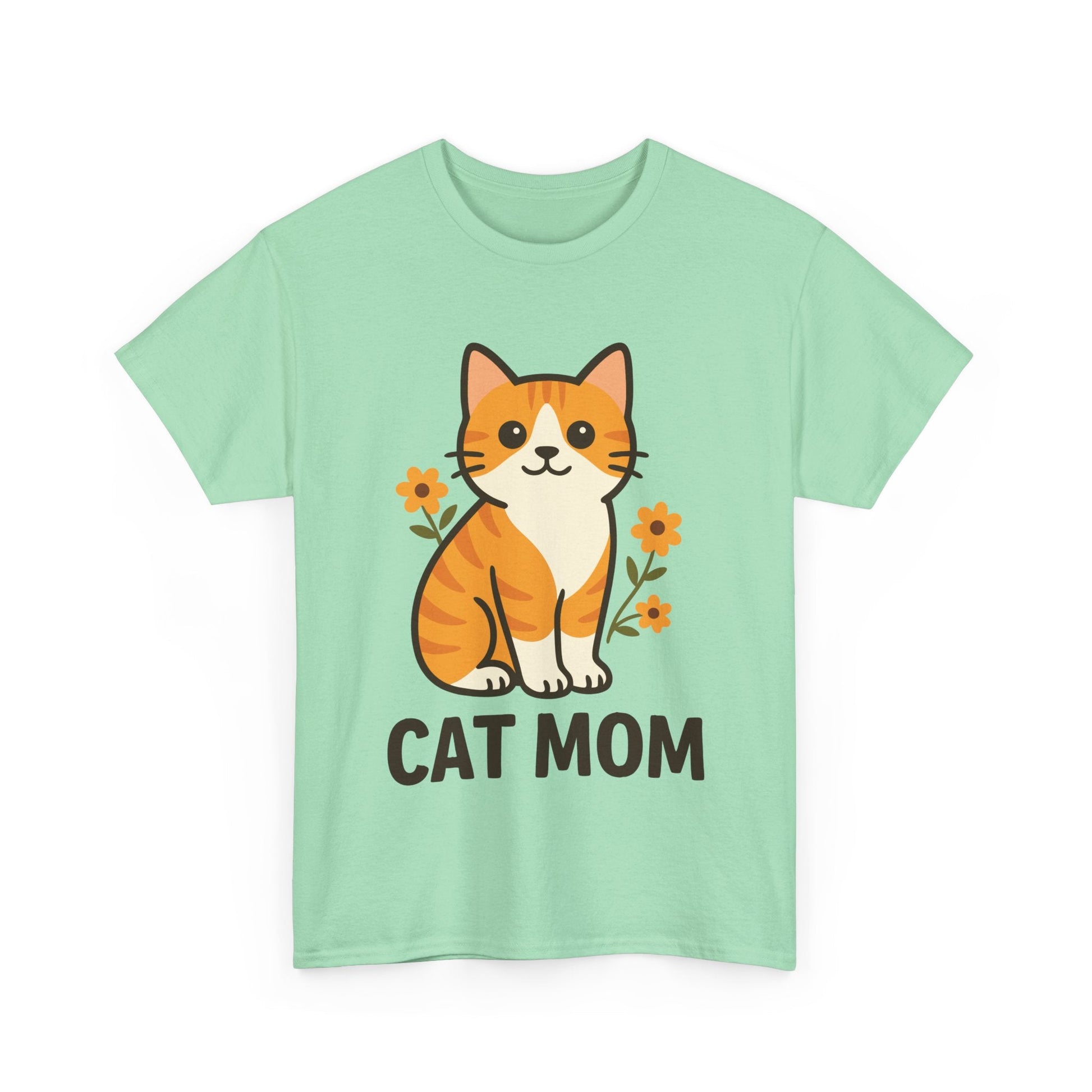 CAT MOM™ Floral Tabby Tee – Purrfect for Proud Cat Mamas - Cocolychee