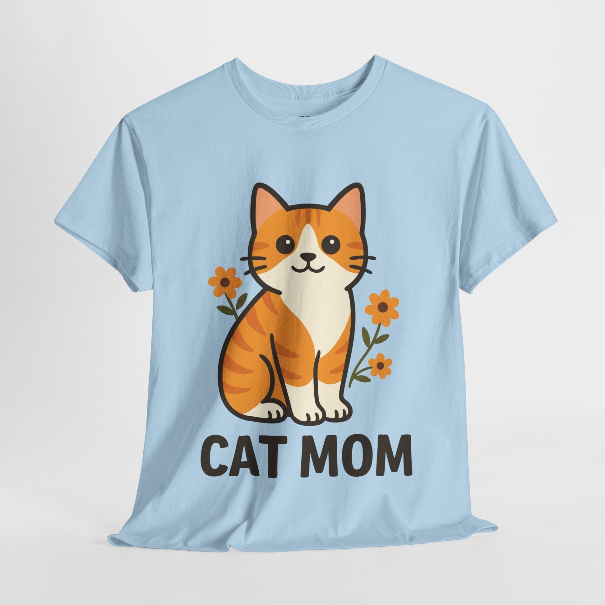 CAT MOM™ Floral Tabby Tee – Purrfect for Proud Cat Mamas - Cocolychee