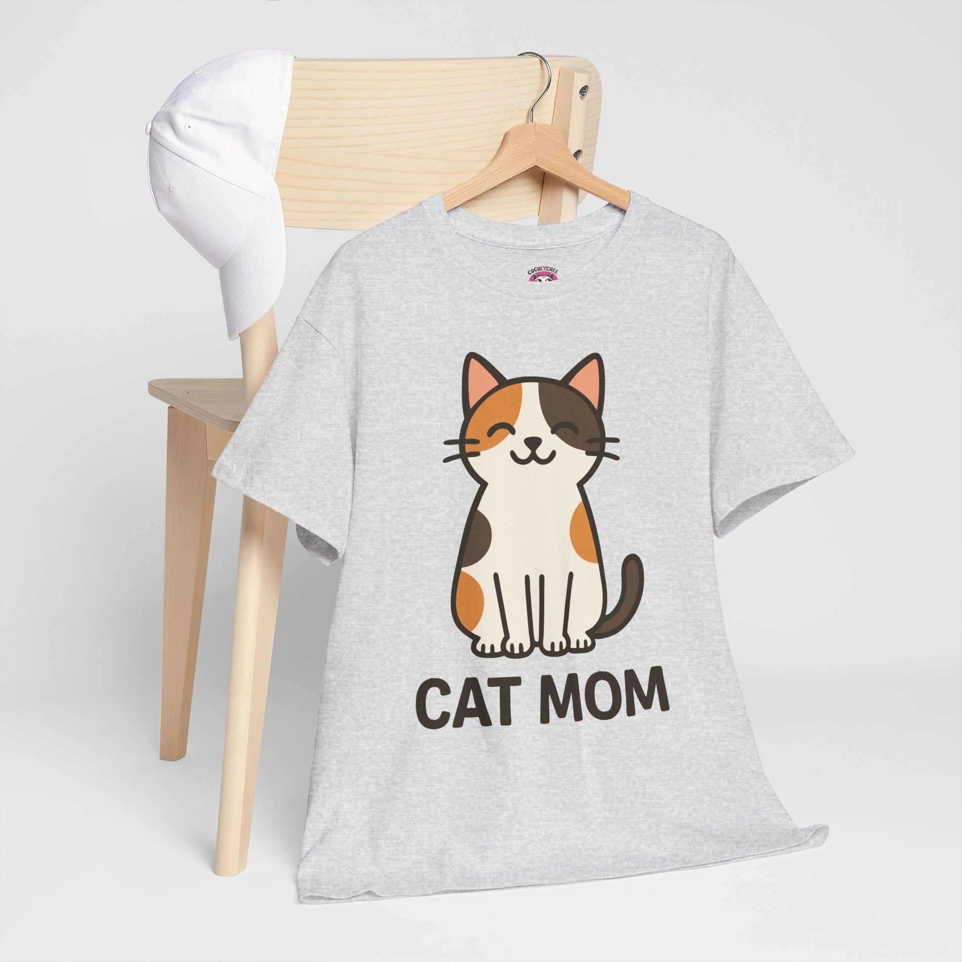 CAT MOM™ Kawaii Calico Tee – For the Purrfect Cat Mama - Cocolychee