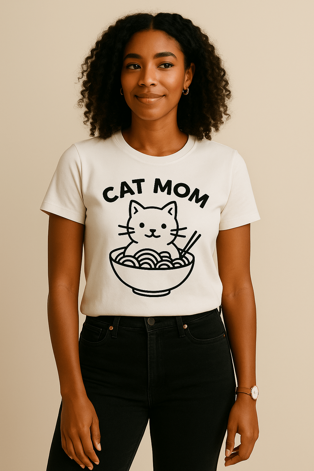 Cat Mom™ Ramen Graphic Tee - Cocolychee