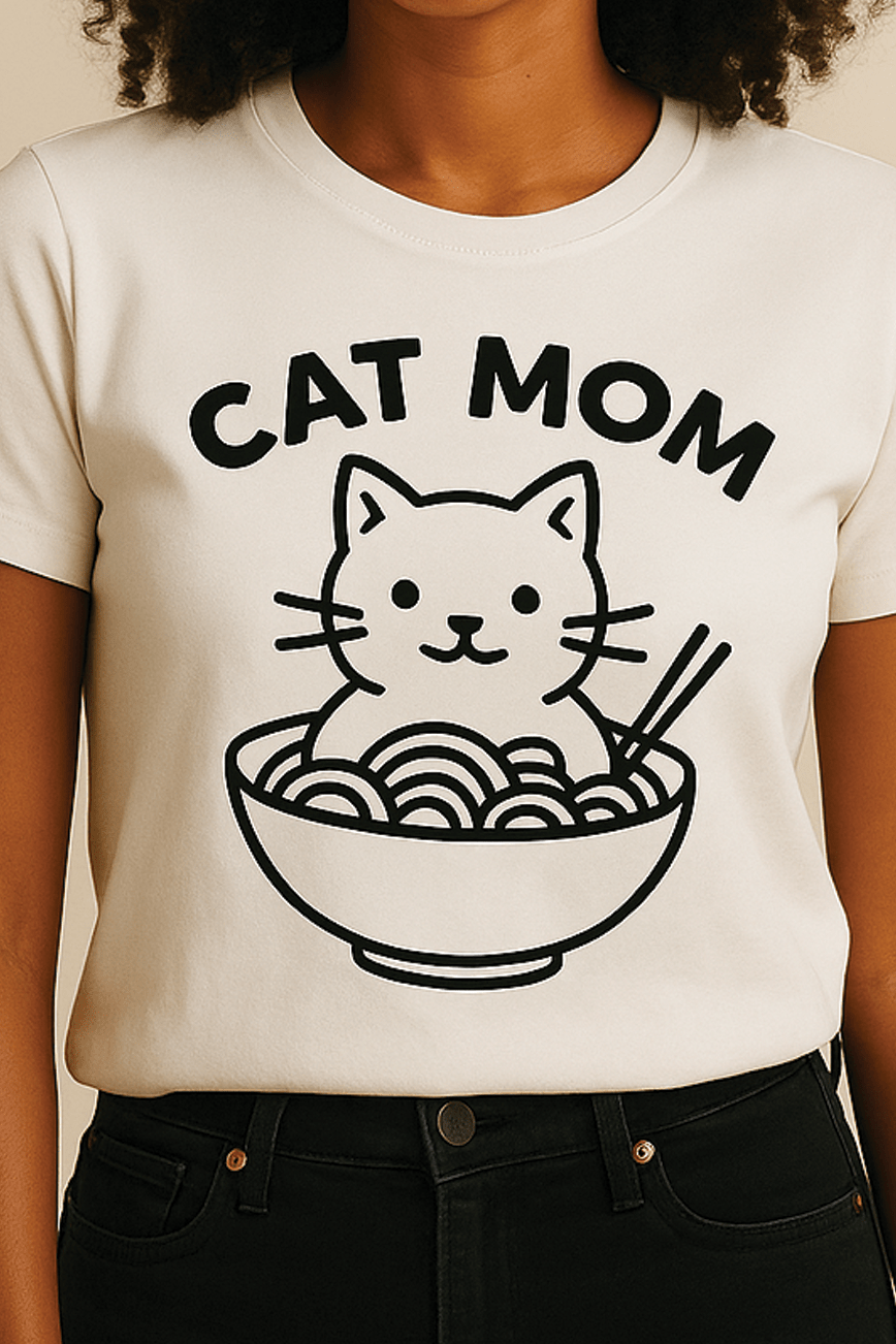 Cat Mom™ Ramen Graphic Tee - Cocolychee
