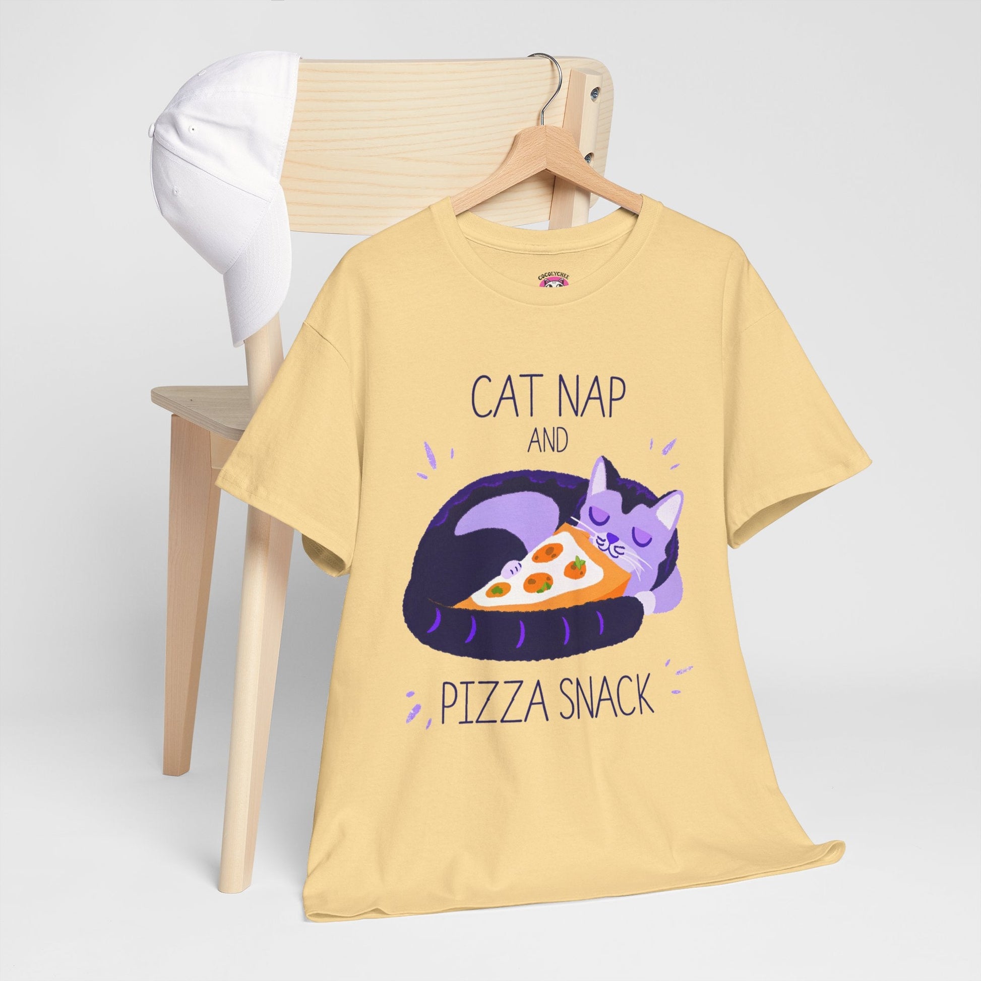 Cat Nap & Pizza Snack™ Pastel Edition Graphic Tee - Cocolychee